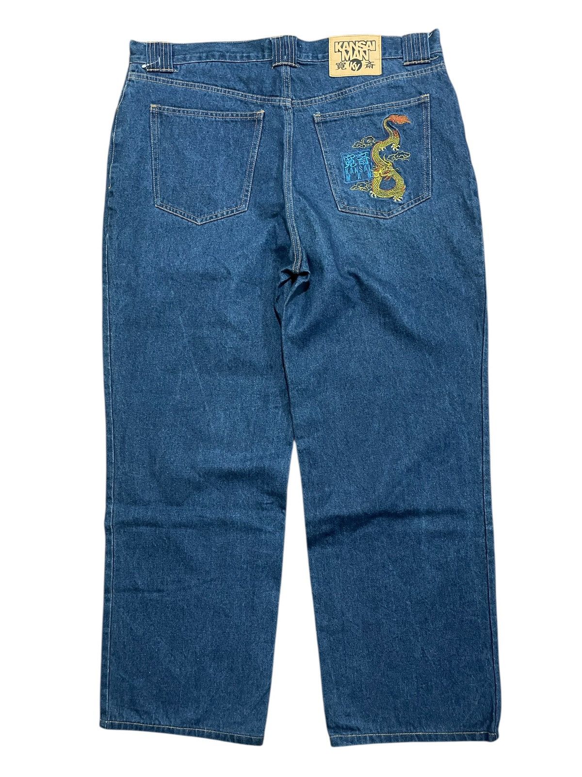 Kansai Yamamoto Kansai Man Dragon Embroidery Baggy Jeans Made in Japan Size US 38 / EU 54 - 1 Thumbnail