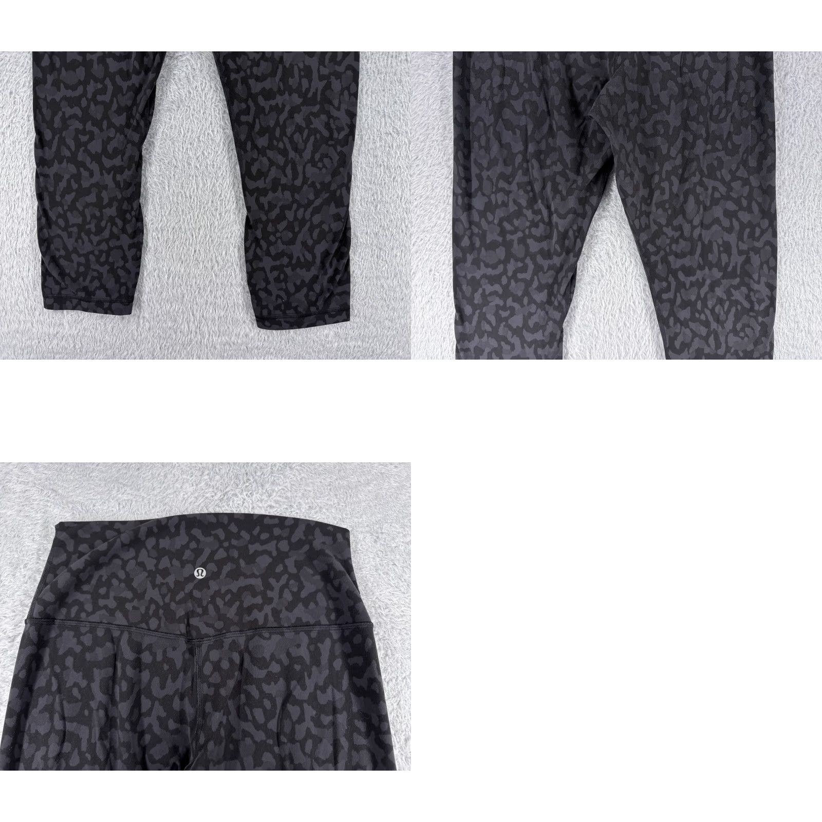 Lululemon Lululemon Align Pants Womens 8 Black Gray Camo Cropped 21" Inseam Pockets Yoga Gym Trousers Classic Fit Size 30" / US 8 / IT 44 - 9 Thumbnail