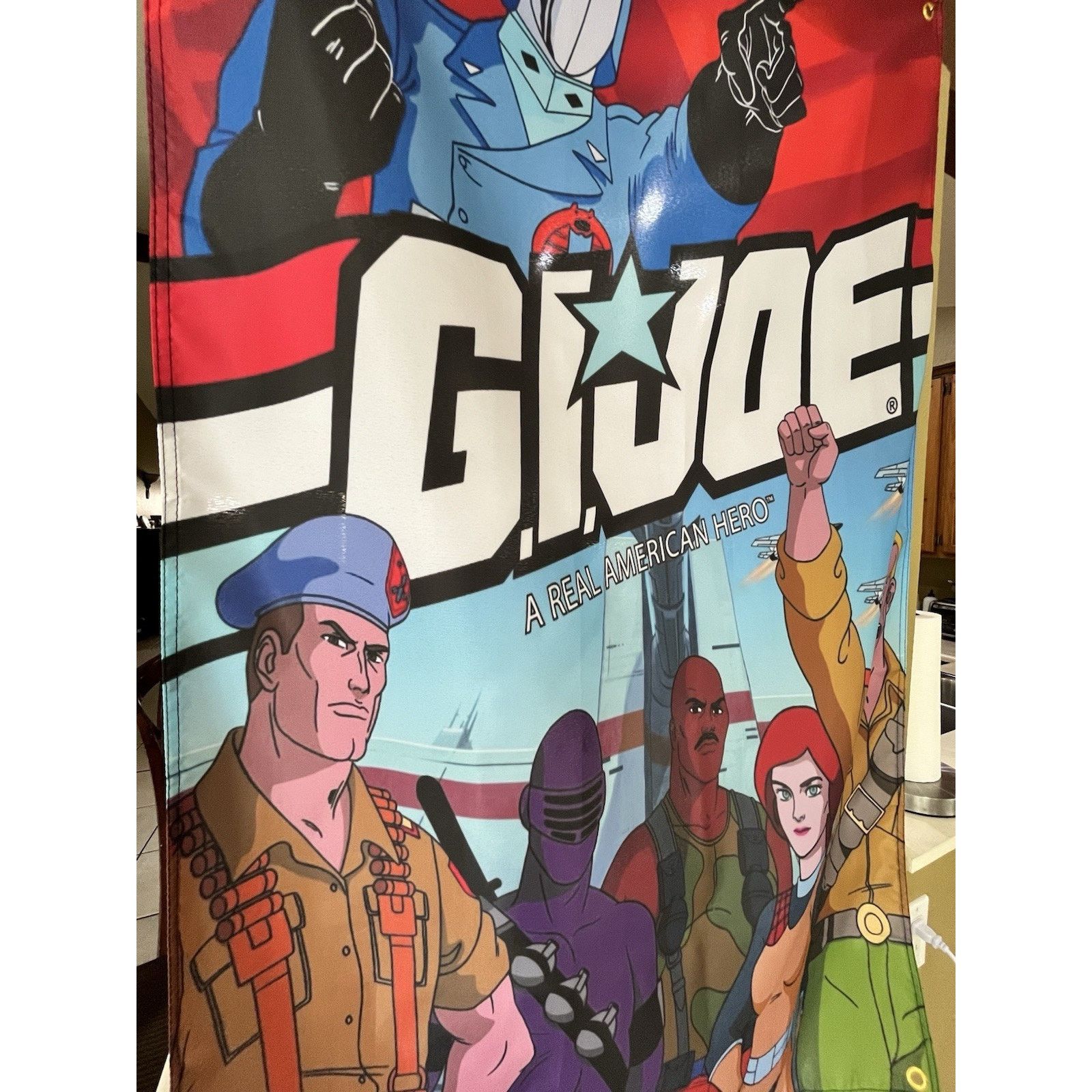 Other GIANT 5FT G.I. Joe: A Real American Hero Flag Movie Cobra Size ONE SIZE - 2 Thumbnail