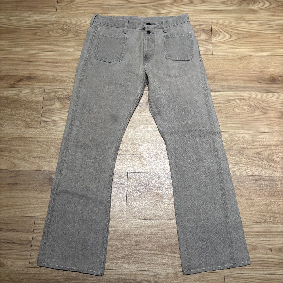 Kapital Kapital Flared Beige Selvedge Jeans Size US 29 - 1 Thumbnail