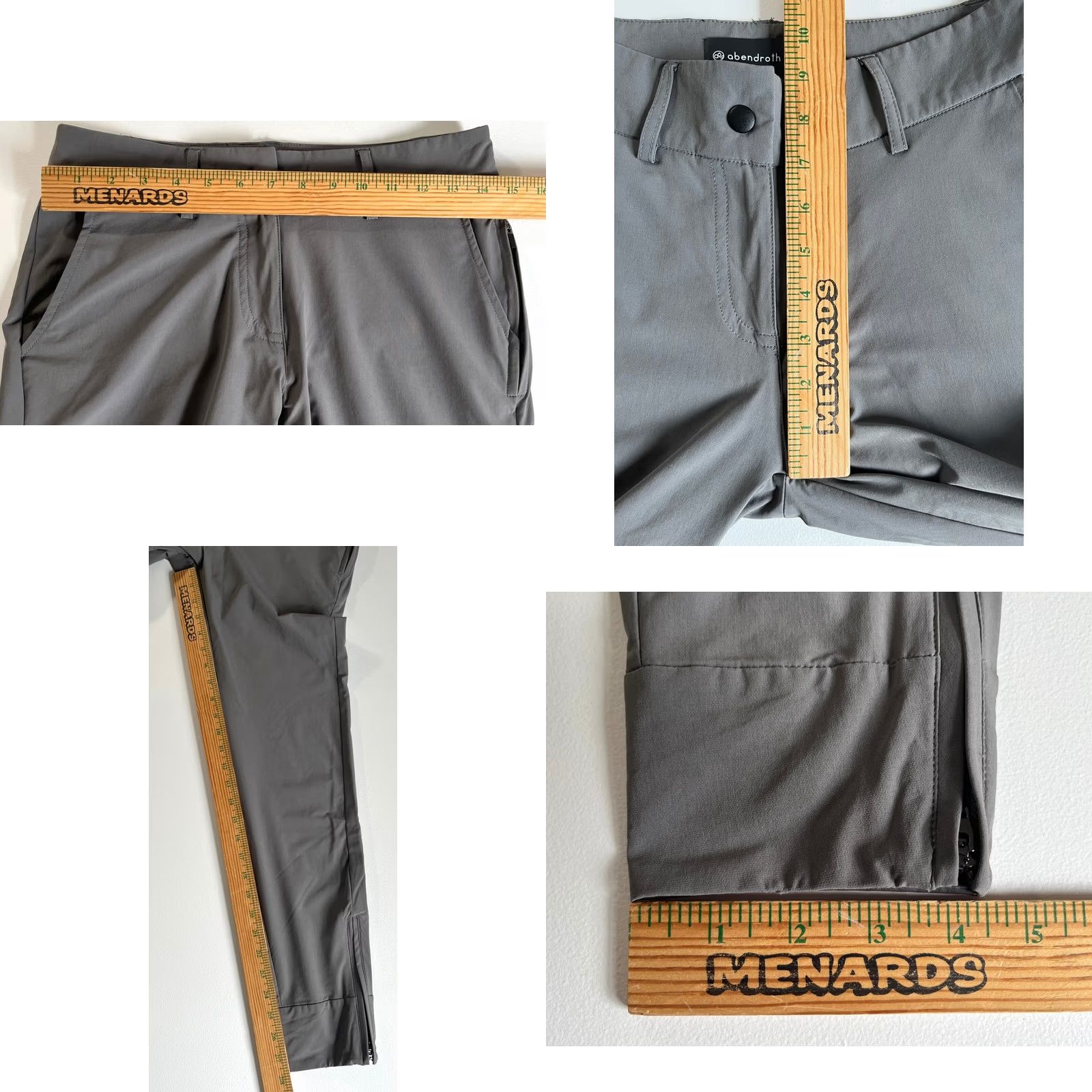 Vintage ABENDROTH Golf Women's The Peggy Pant Professional Jogger Sz 2 Pants Gray Early 2000s Sports Mens? Size 26" / US 2 / IT 38 - 9 Thumbnail