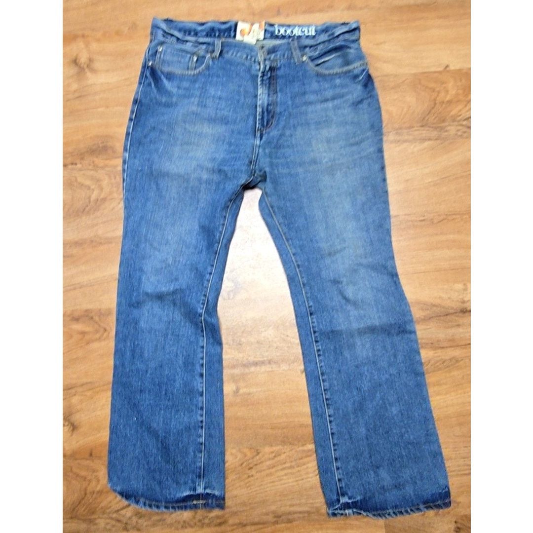 Ocean Pacific Vintage OP Ocean Pacific Bootcut Jeans Mens 36x30 2000s Y2K Size US 36 / EU 52 - 1 Thumbnail
