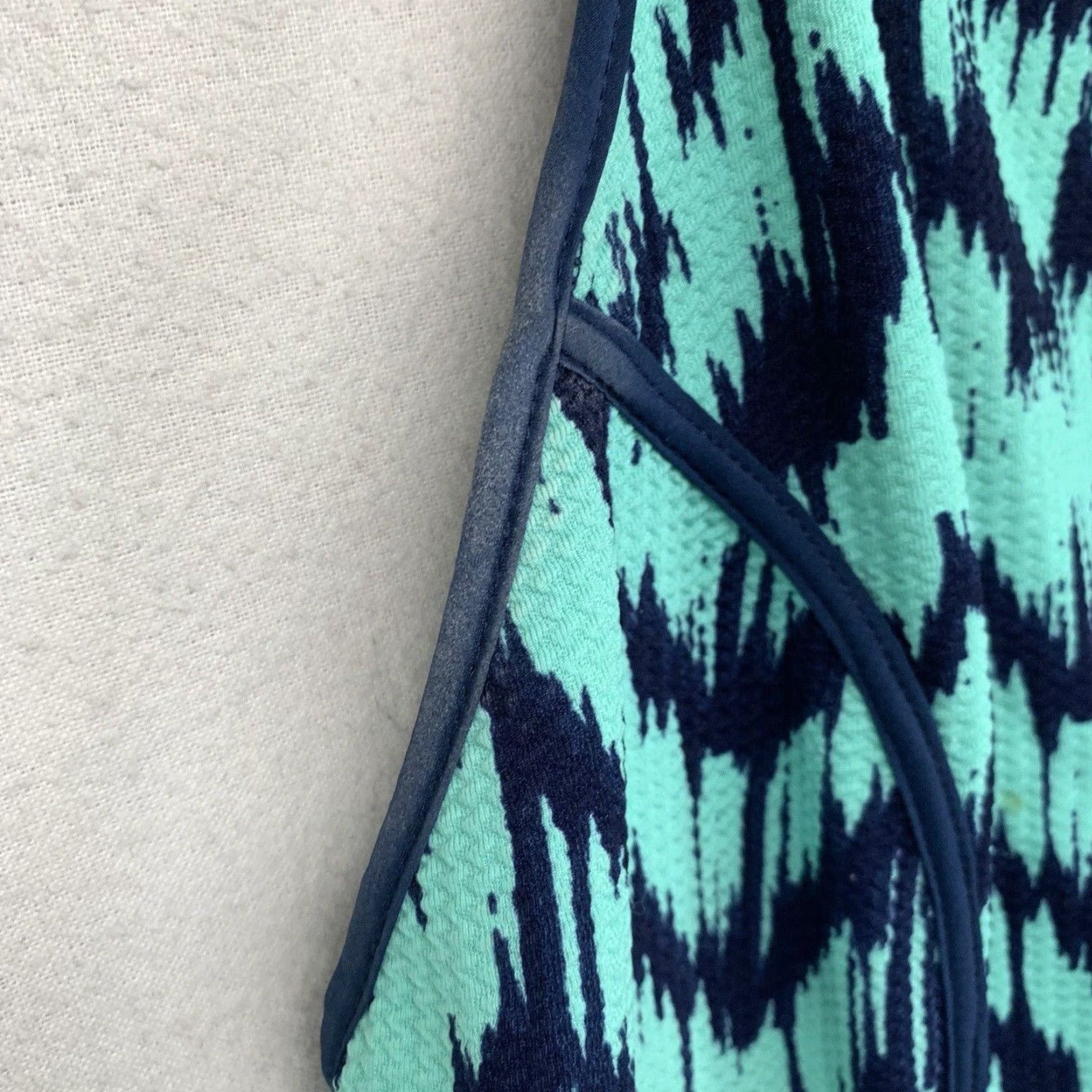 Vintage Design Lab Lord & Taylor Women's Medium Blue Teal Halter Dress Size M / US 6-8 / IT 42-44 - 6 Thumbnail