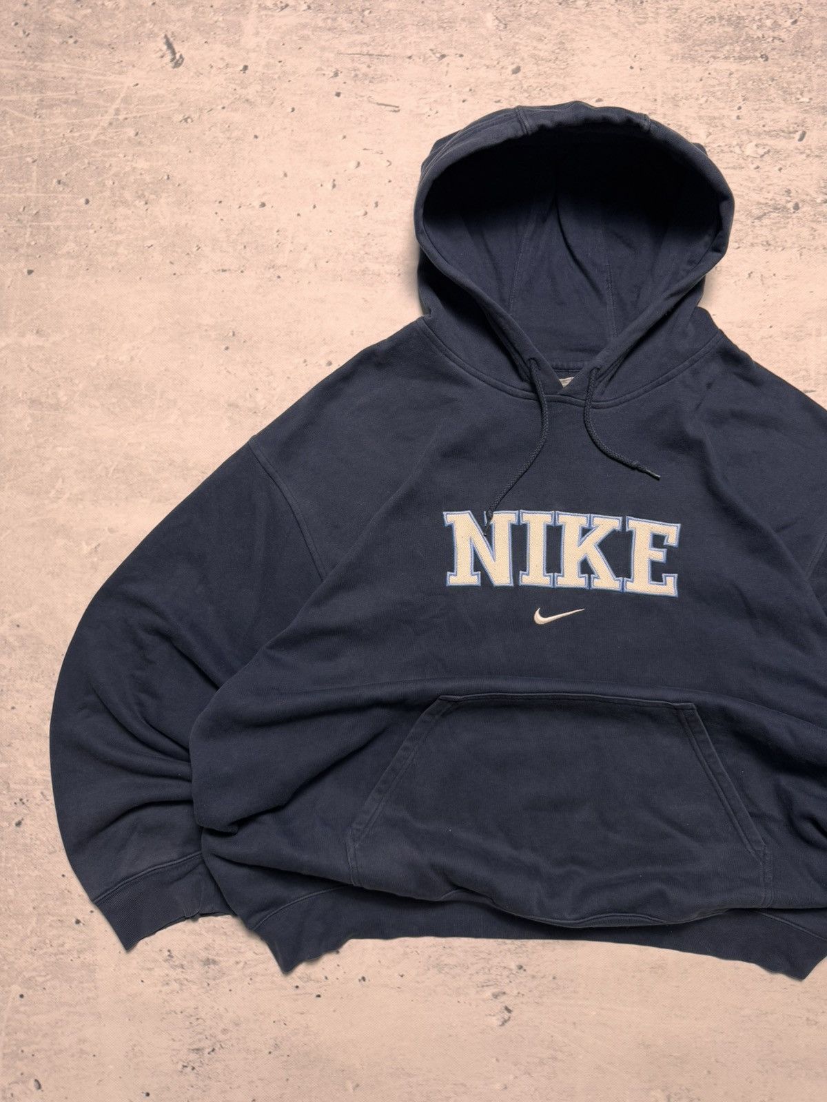 Nike × Vintage NIKE VINTAGE CENTER LOGO OVERSIZE BOXY HOODIE Size US XL / EU 56 / 4 - 2 Thumbnail