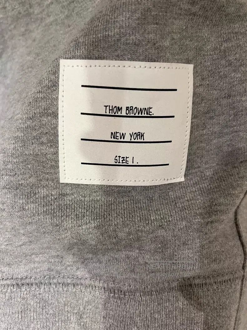 Thom Browne Thom Browne Round Neck Pullover Gray Sweatshirt Size US S / EU 44-46 / 1 - 3 Thumbnail