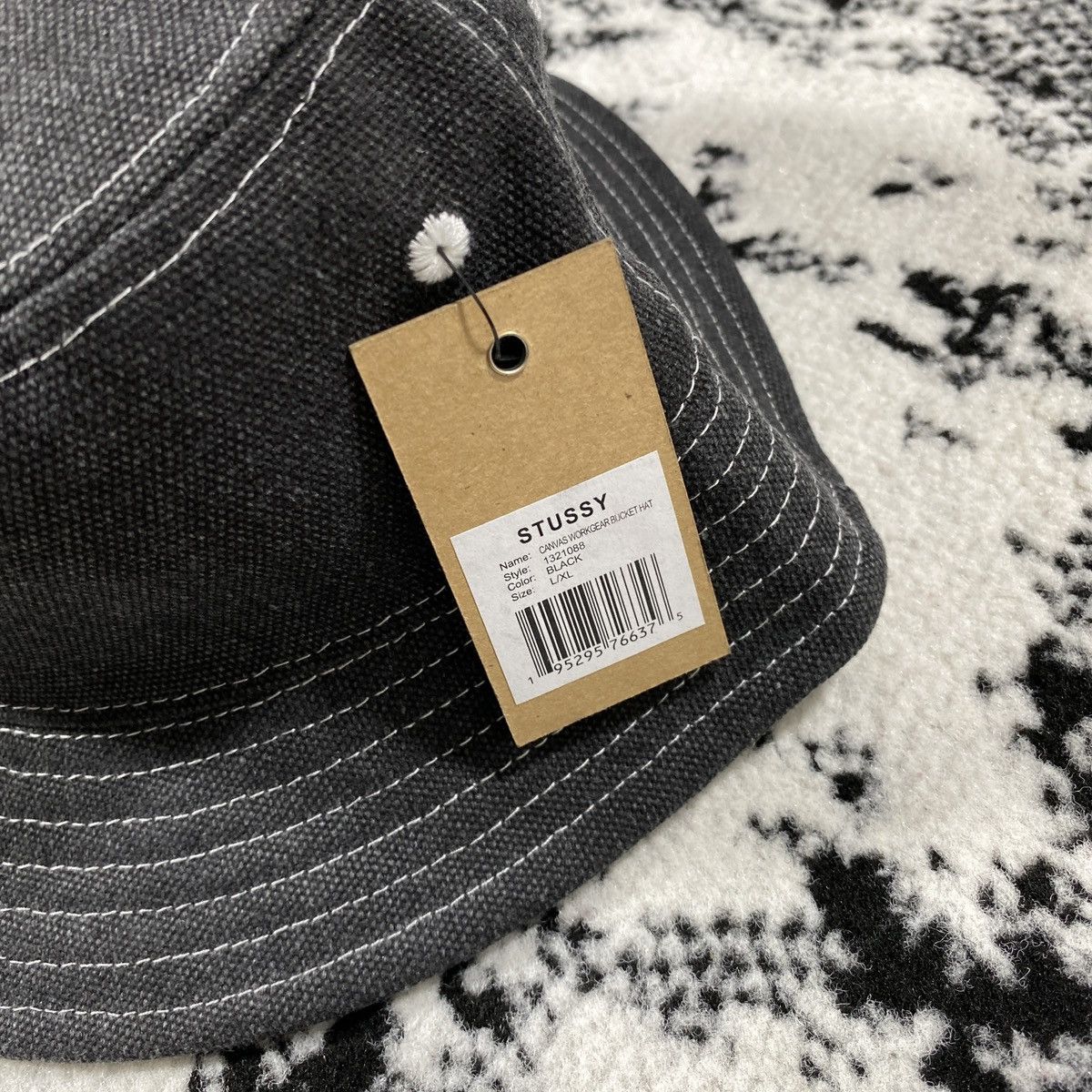 Other STUSSY BUCKET HAT WORKGEAR BLACK Size ONE SIZE - 3 Thumbnail