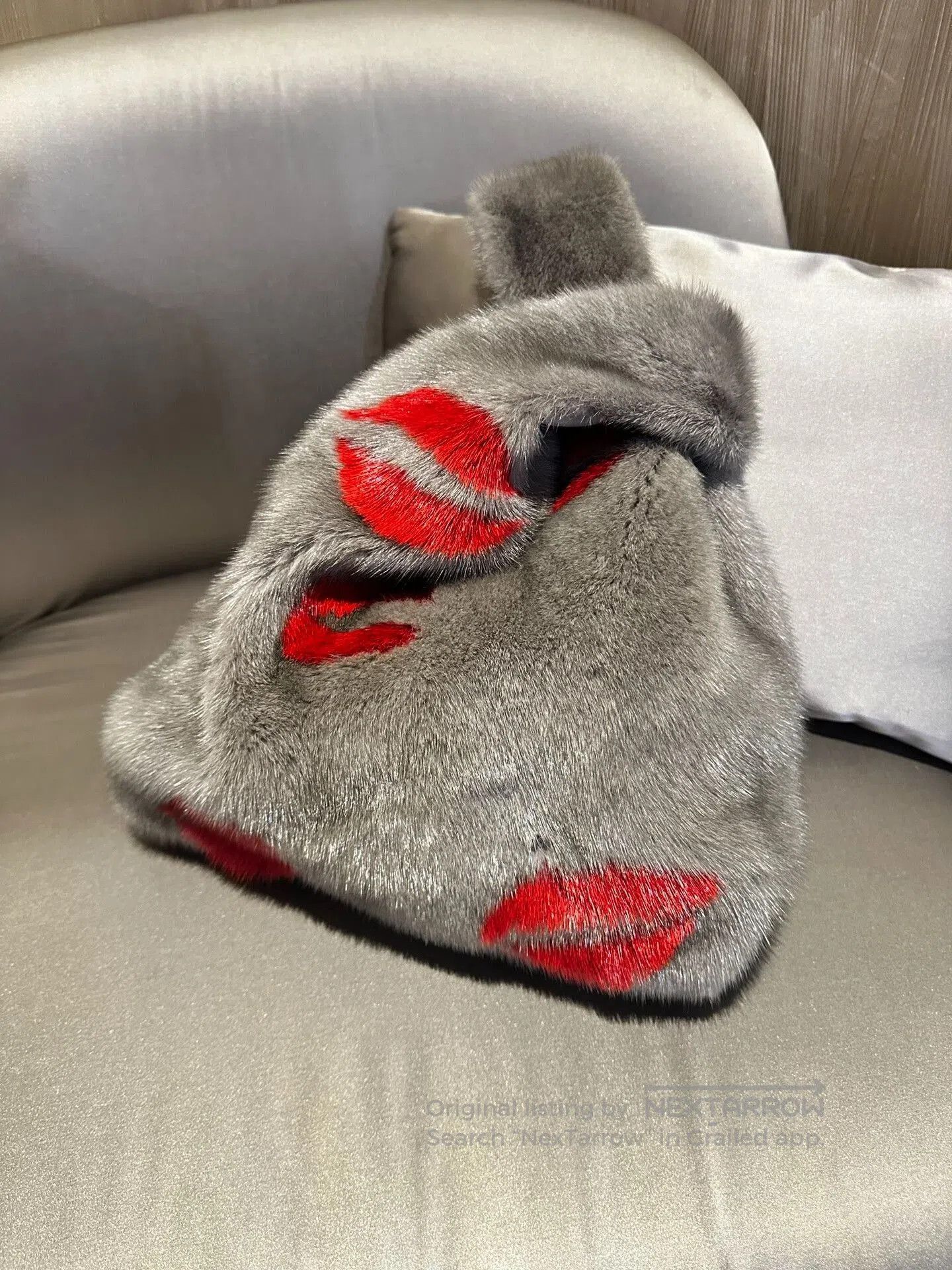 Simonetta Ravizza Simonetta Ravizza Gray Fur Bag. Size ONE SIZE - 4 Thumbnail