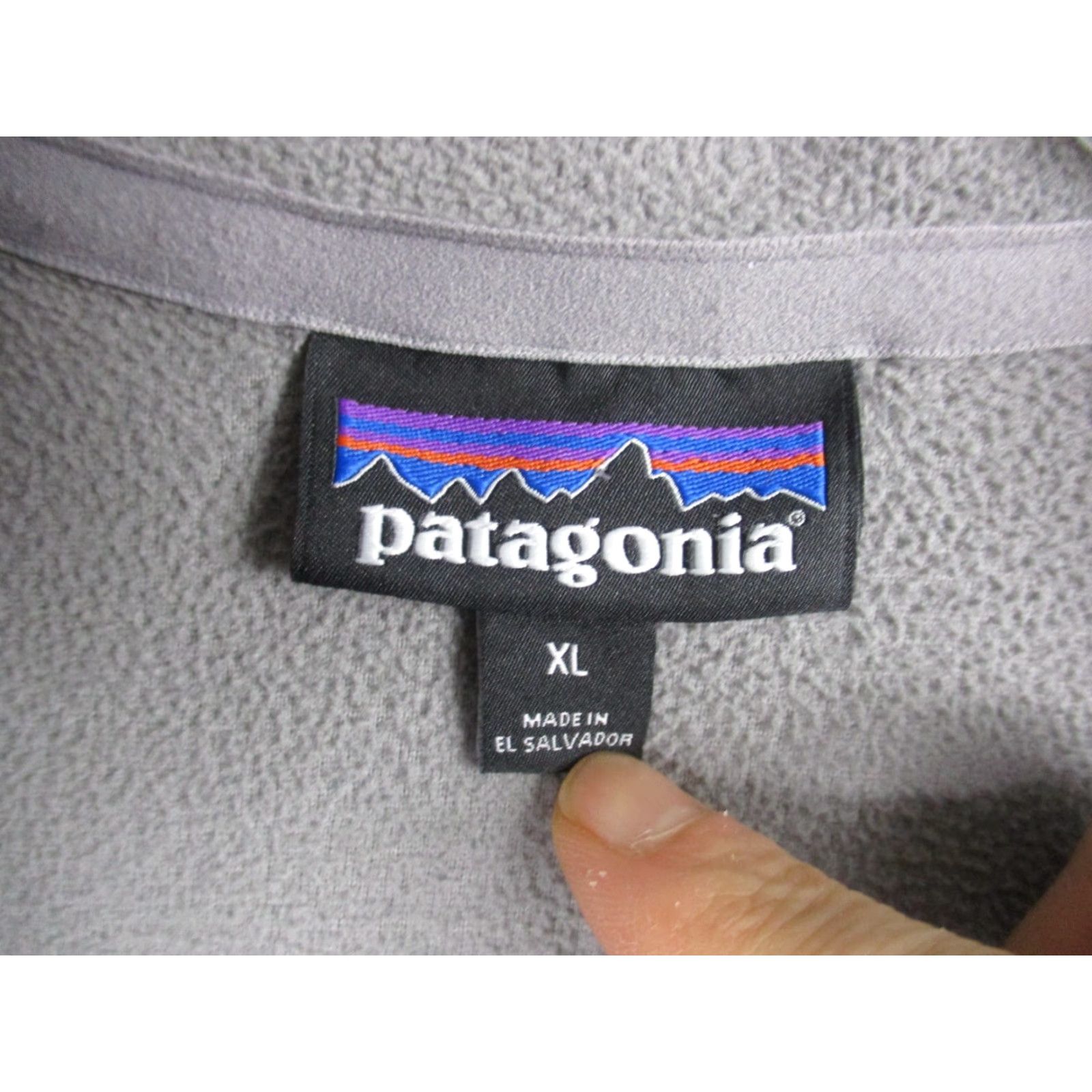 Patagonia Patagonia Pullover Sweater 1/4 Zip Fleece Gray Logo Womens XL Pullover Mock Neck Regular] Size XL / US 12-14 / IT 48-50 - 3 Thumbnail