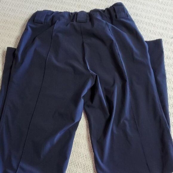 Athleta Athleta Pull-on Elastic Waist Seamed Crease Pocketed Navy Bl Size 25" / US 0 / IT 36 - 5 Thumbnail