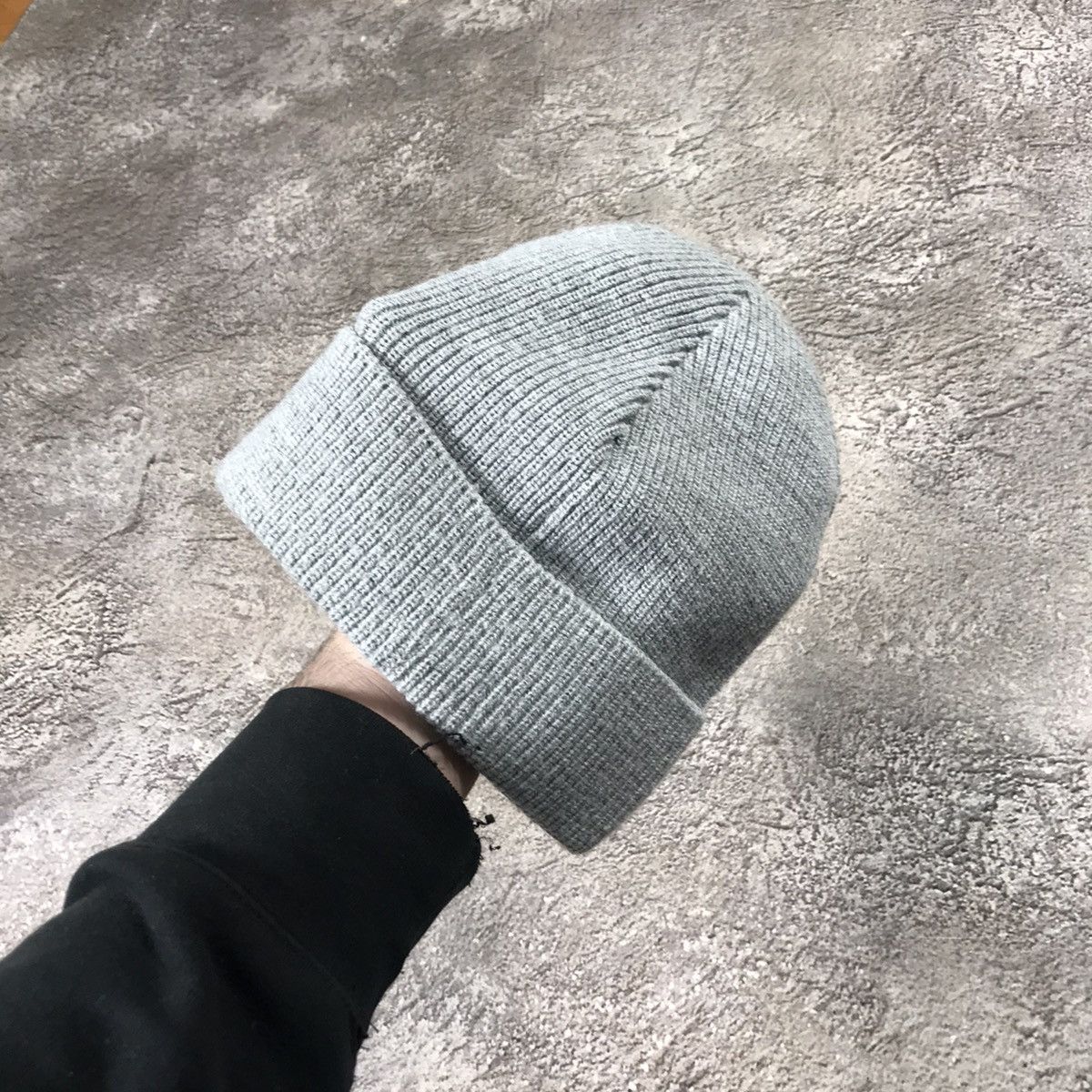 Vintage Vintage 90s Nike Swoosh Beanie Streetwear Grey Sun Faded OS Size ONE SIZE - 3 Thumbnail