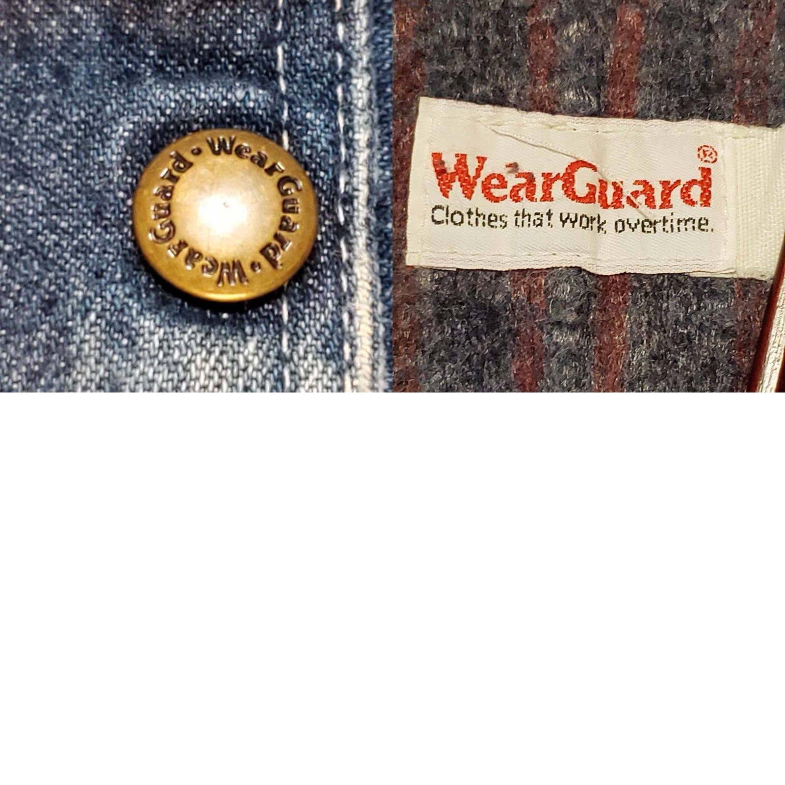 Vintage VINTAGE WearGuard Jacket Coat Canvas Work Mid-Length Blue Denim Lined Zip Men M Regular Blanket Lined USA Rough Work Coat Vintage WearGuard Size US M / EU 48-50 / 2 - 8 Thumbnail