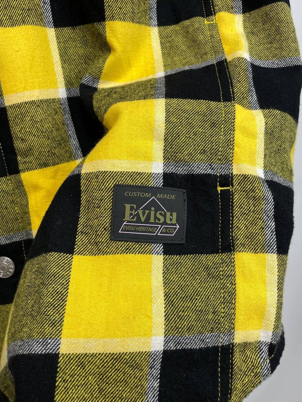 Evisu Evisu x Sfera Ebbasta Oversized Check Shirt – Size M Size US M / EU 48-50 / 2 - 11 Thumbnail