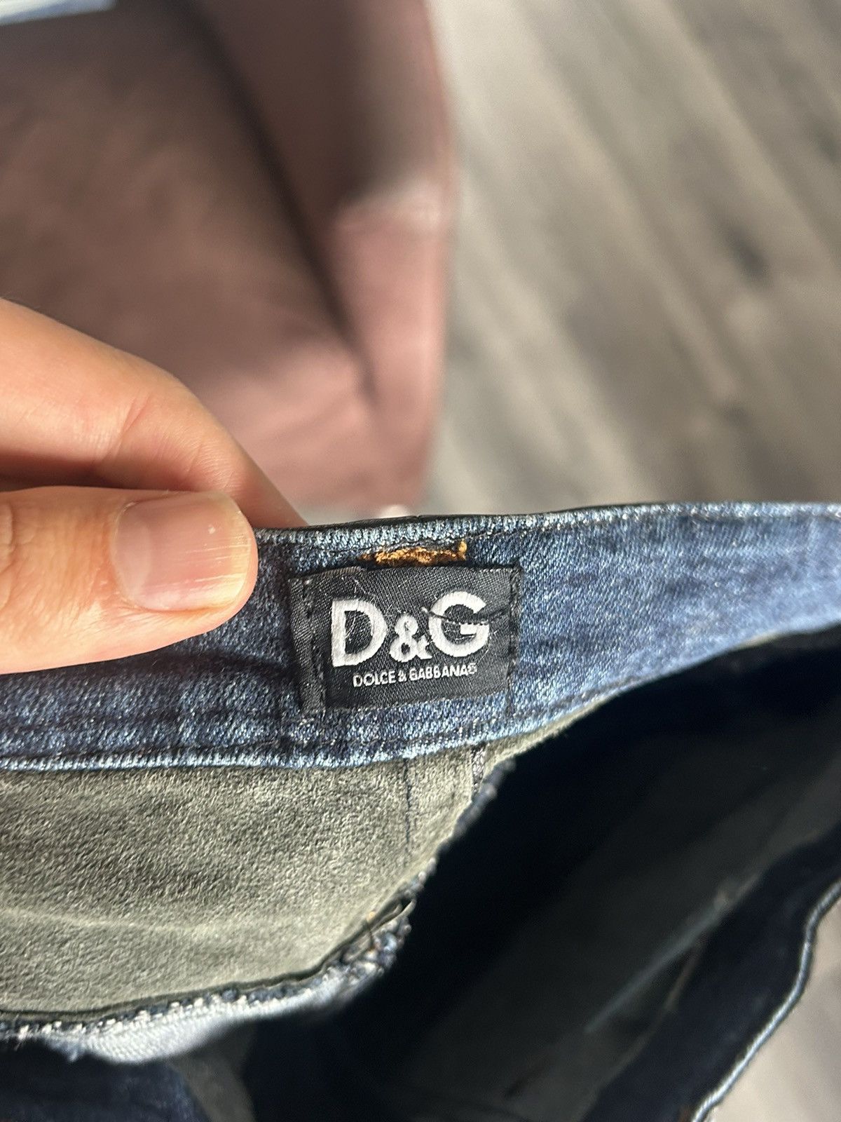 Dolce & Gabbana Denim Zipper Jeans with Leather Applications Size US 30 / EU 46 - 13 Thumbnail