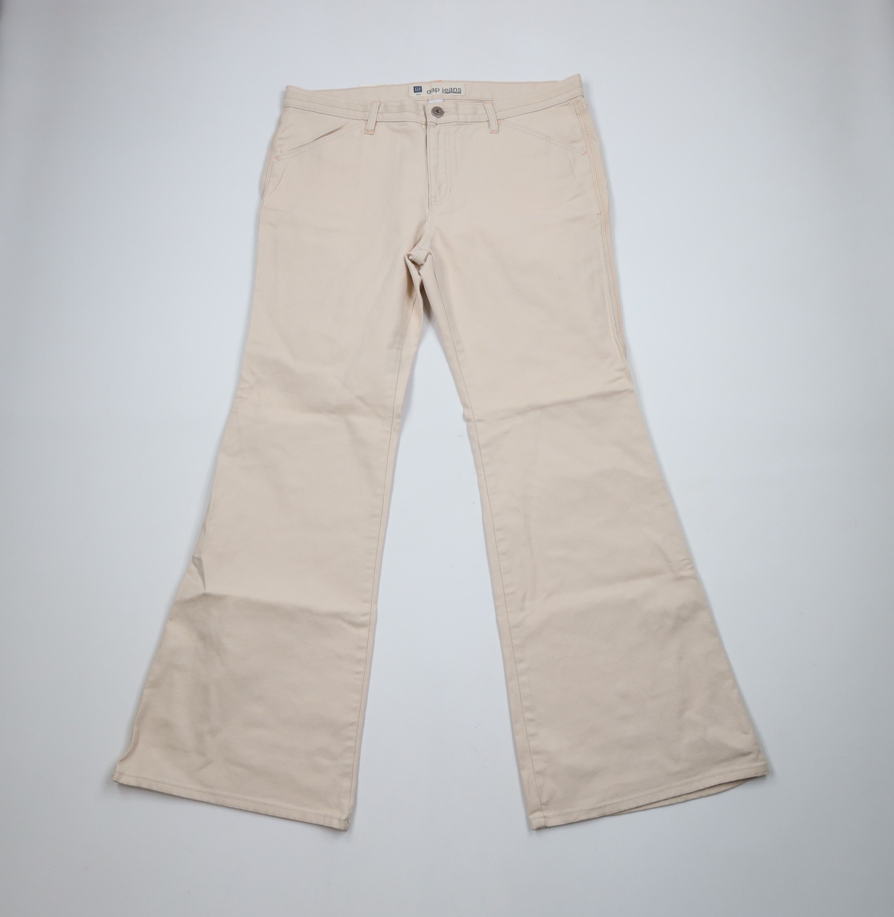 Gap × Vintage Deadstock Vintage Y2K Gap Flared Wide Leg Bell Bottoms Jeans Size 38" / US 16 / IT 52 - 1 Thumbnail