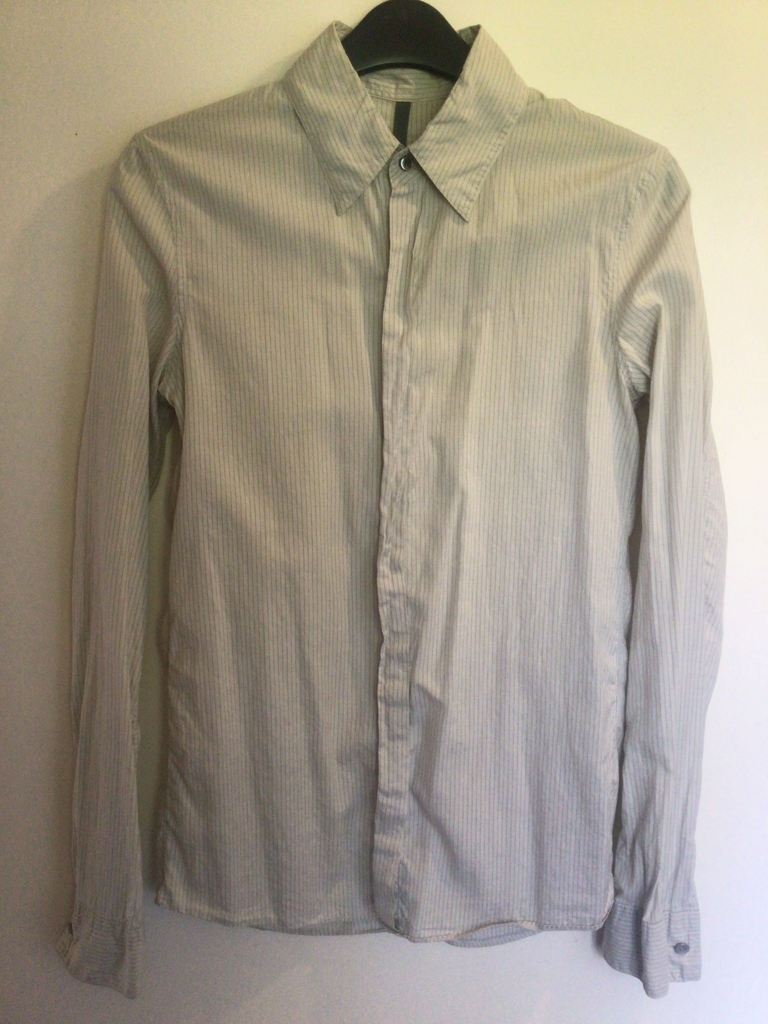 image of Kazuyuki Kumagai Attachment Cotton-Silk Button Up Shirt in Off White, Men's (Size XS)