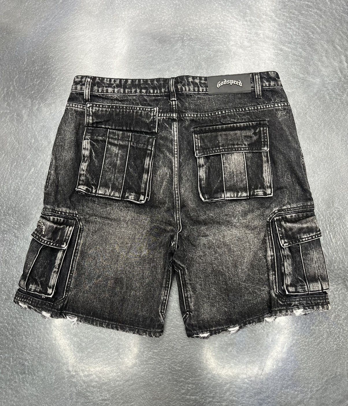 Godspeed Godspeed Octagon Cargo Denim Shorts Size US 36 / EU 52 - 7 Thumbnail