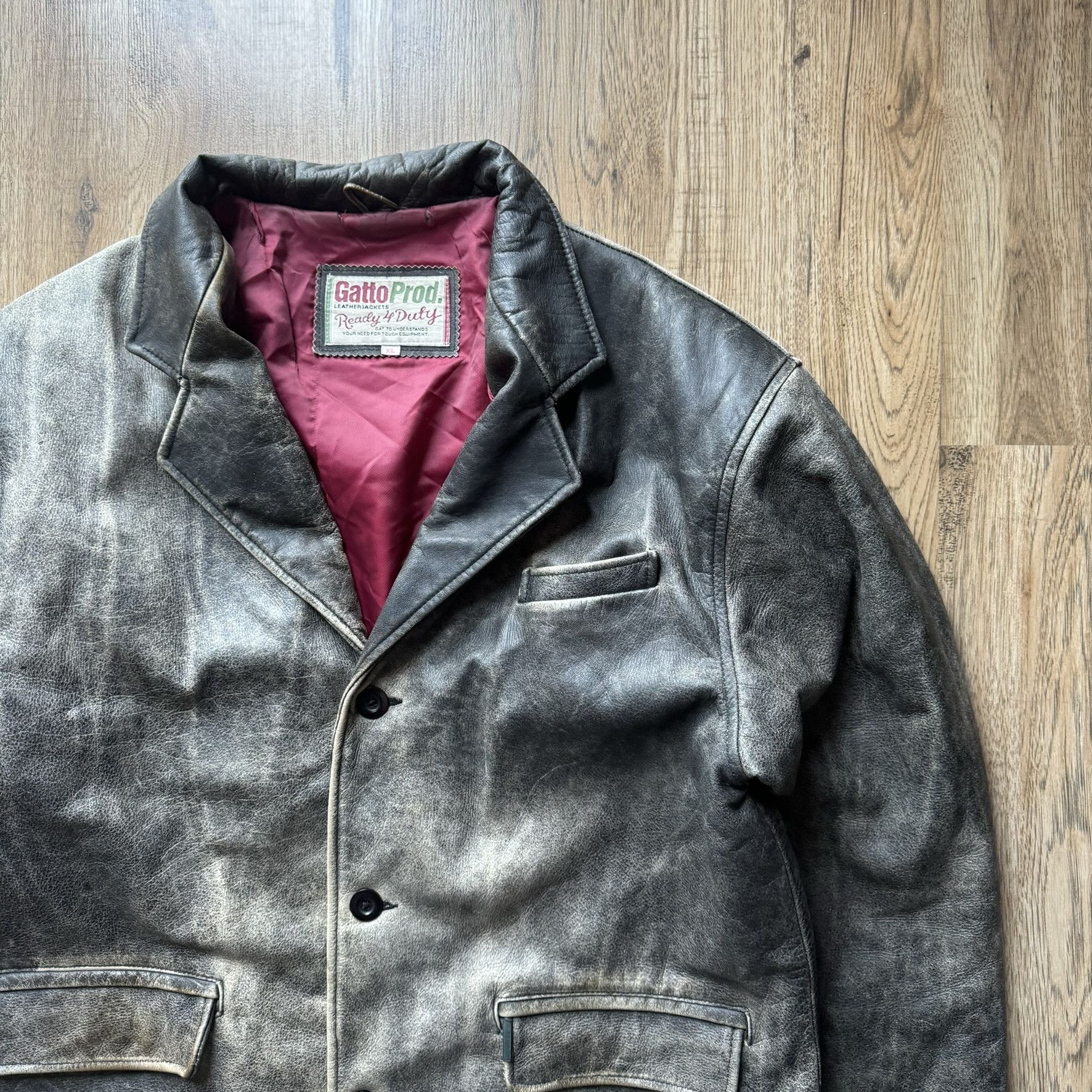 Genuine Leather × Vintage Amazing brown vintage jacket coat Size US L / EU 52-54 / 3 - 2 Thumbnail