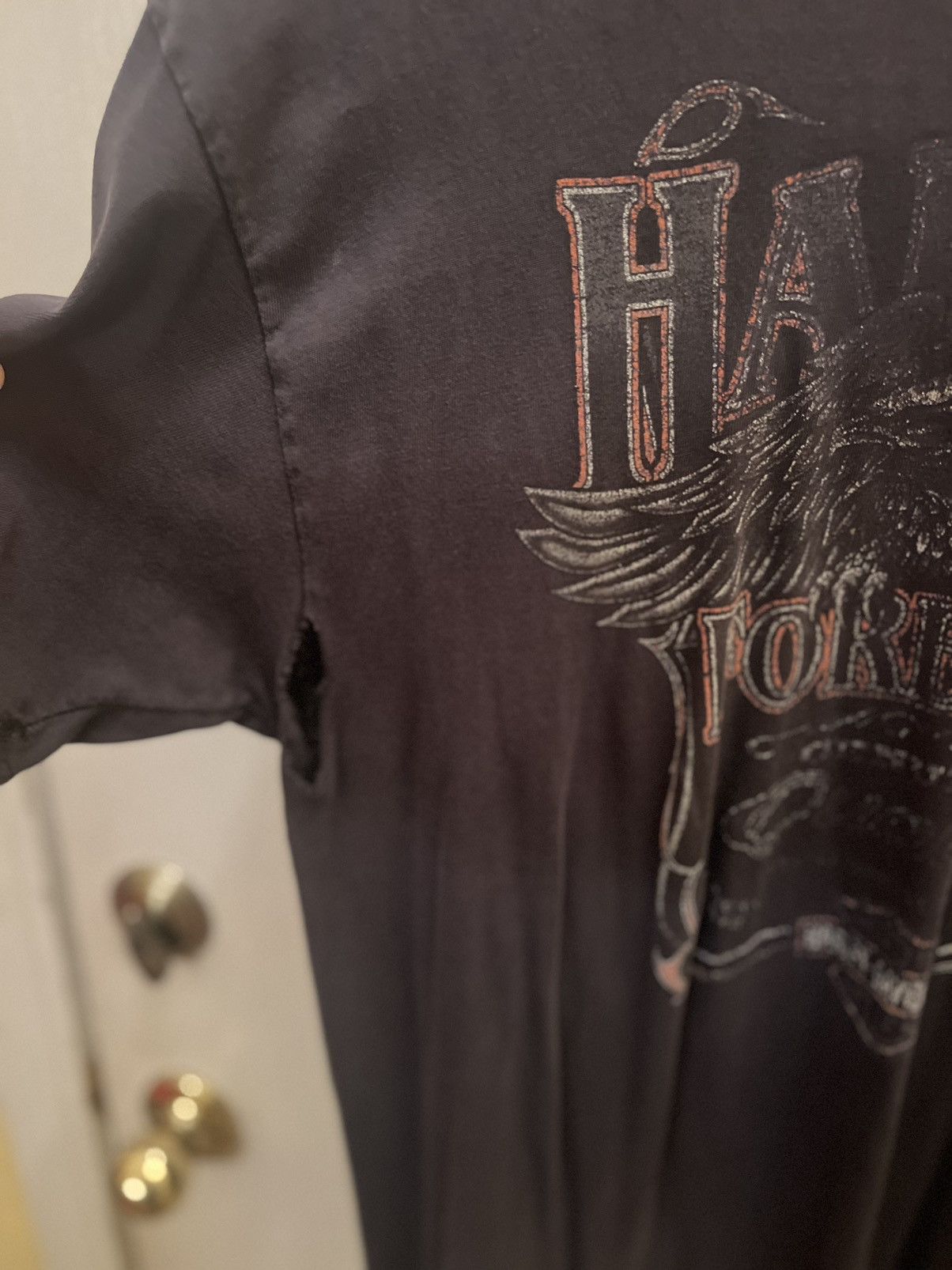 Harley Davidson × Vintage THRASHED FADED Harley Davidson tee Size US L / EU 52-54 / 3 - 3 Thumbnail