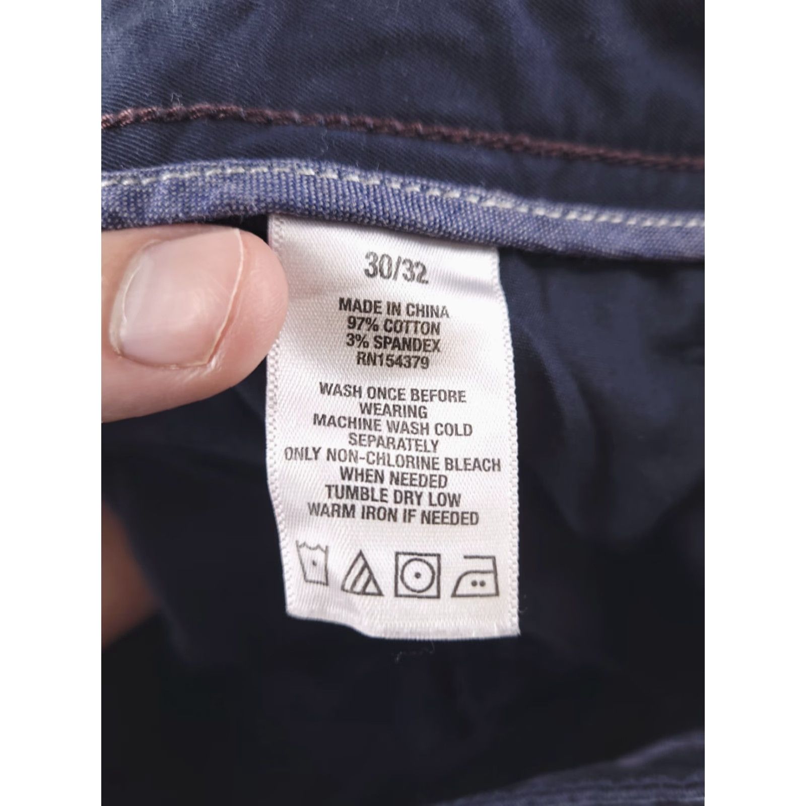 Vintage Aero Pants Mens 30x31 Chino Slim Blue Navy Straight 30 Inseam Regular Mens Size US 30 / EU 46 - 5 Thumbnail