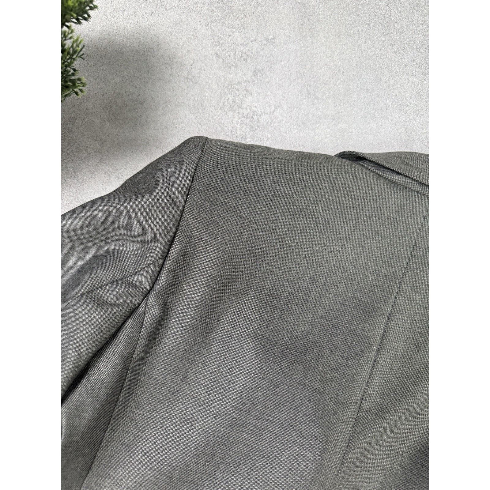 Max Mara Max Mara Women Blazer Jacket Grey IT 42; US 8 Wool/Silk Size M / US 6-8 / IT 42-44 - 16 Thumbnail