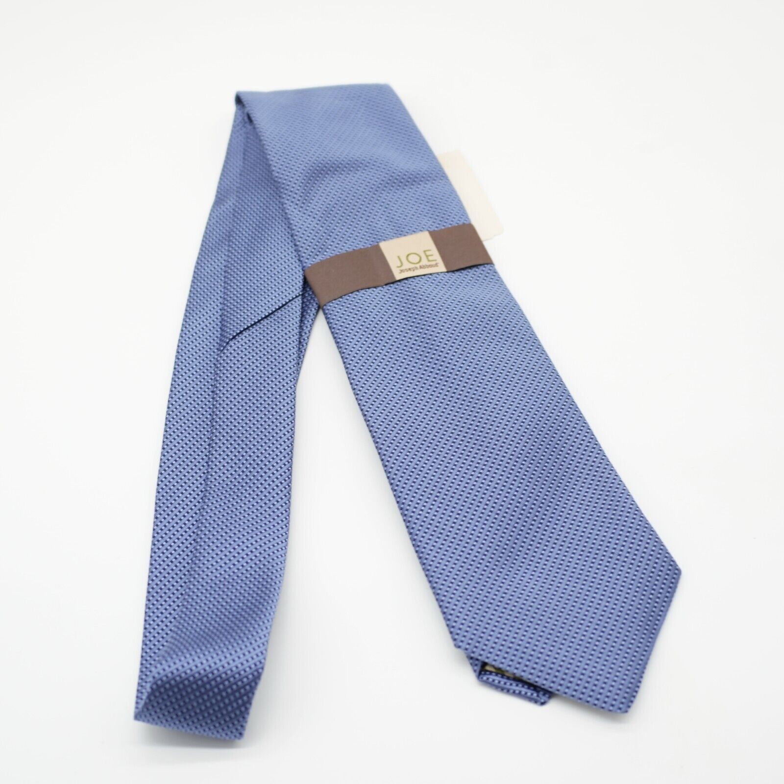 Joseph Abboud NWT Joe Joseph Abboud Blue Woven Striped Check Silk Tie USA Size ONE SIZE - 10 Thumbnail