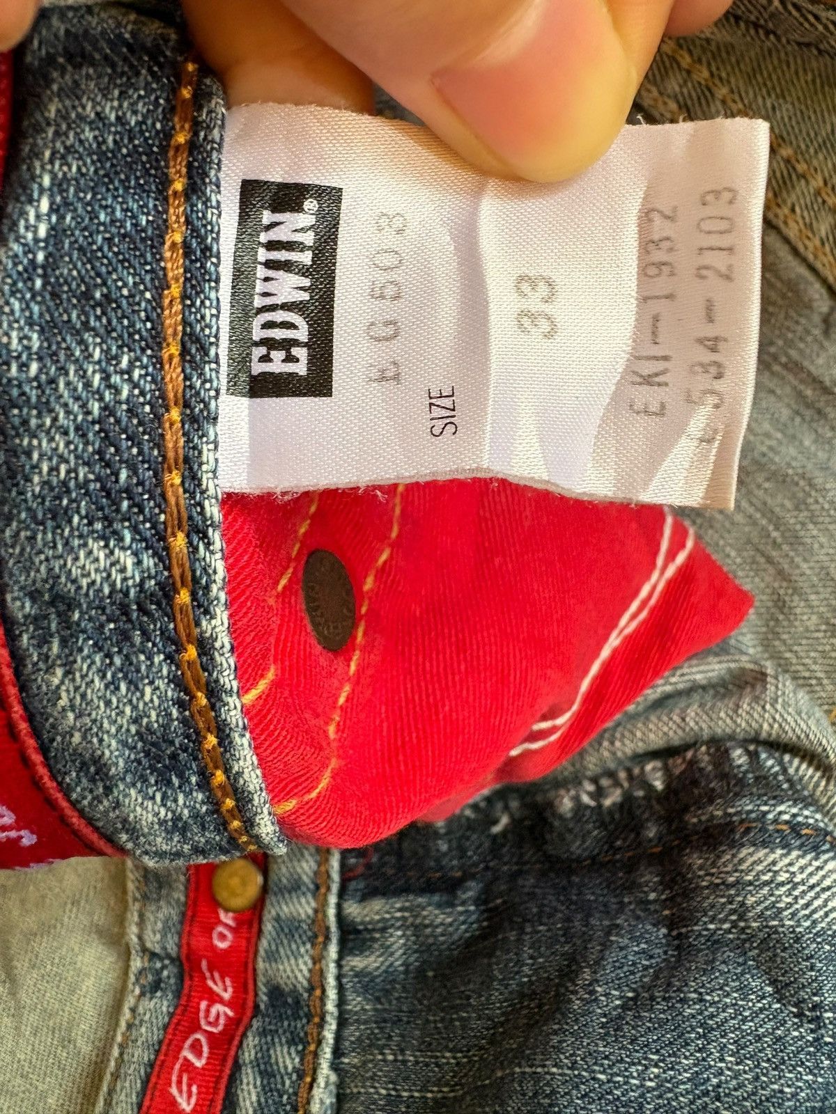 Edwin SALES🔥Vintage Japanese Edwin 503 Mud Wash Loose Baggy Jeans Size US 35 - 10 Thumbnail