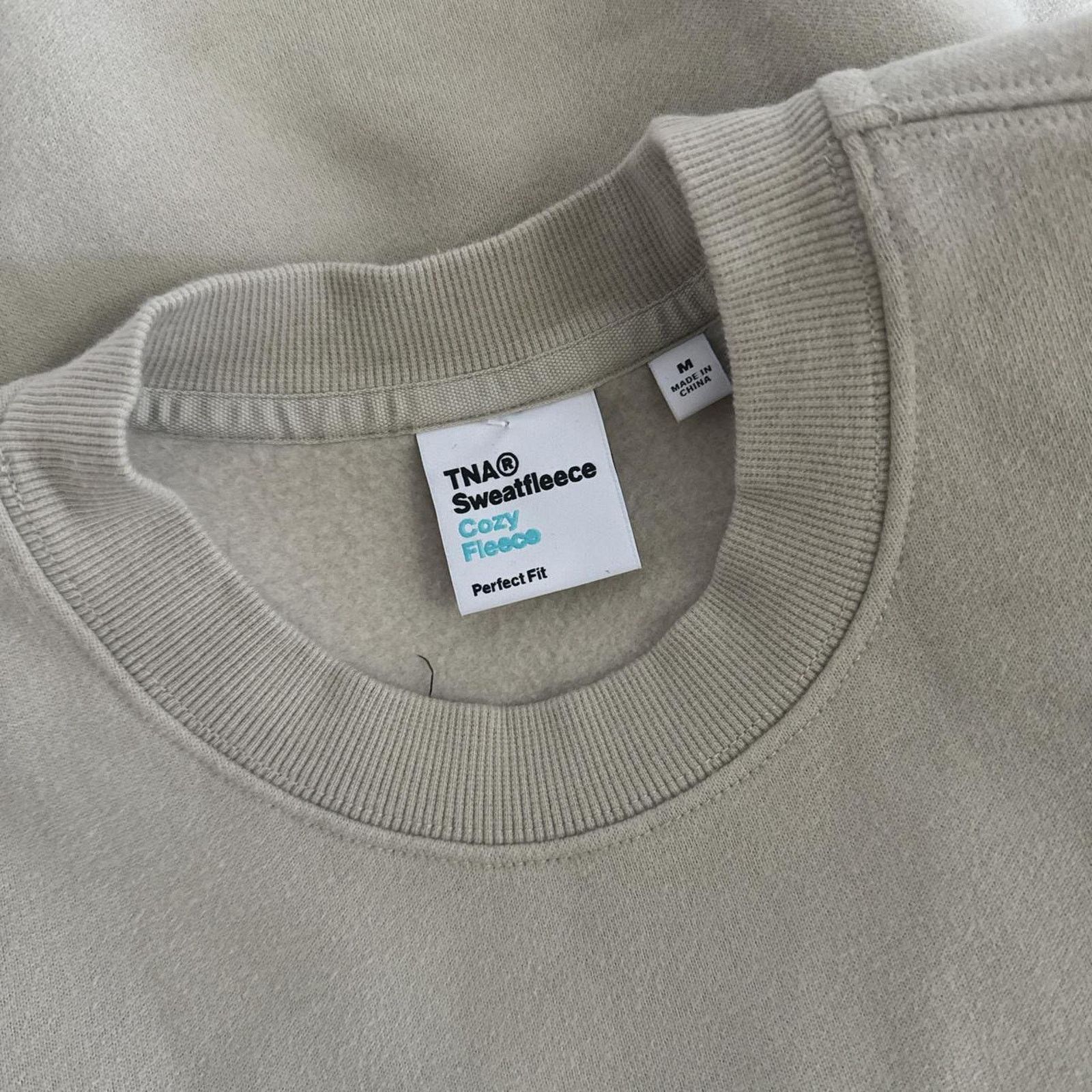 Aritzia NWOT ARITZIA TNA Cozy Fleece Pullover - Beige M Size M / US 6-8 / IT 42-44 - 4 Thumbnail
