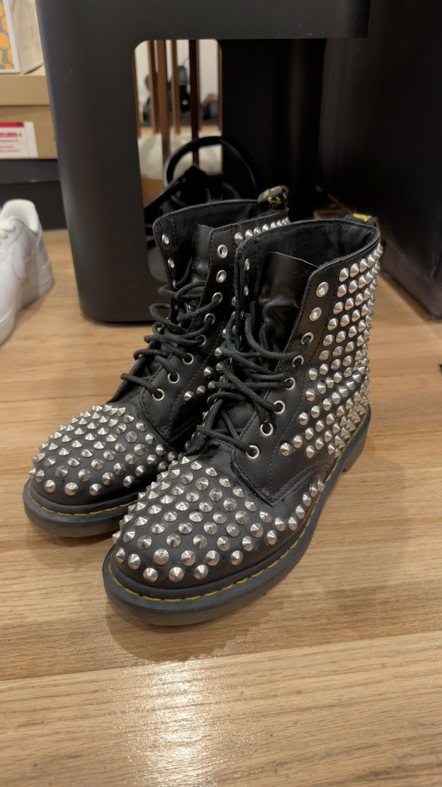 Dr. Martens Doc Marten Leather studded boots Size US 9 / EU 42 - 1 Thumbnail