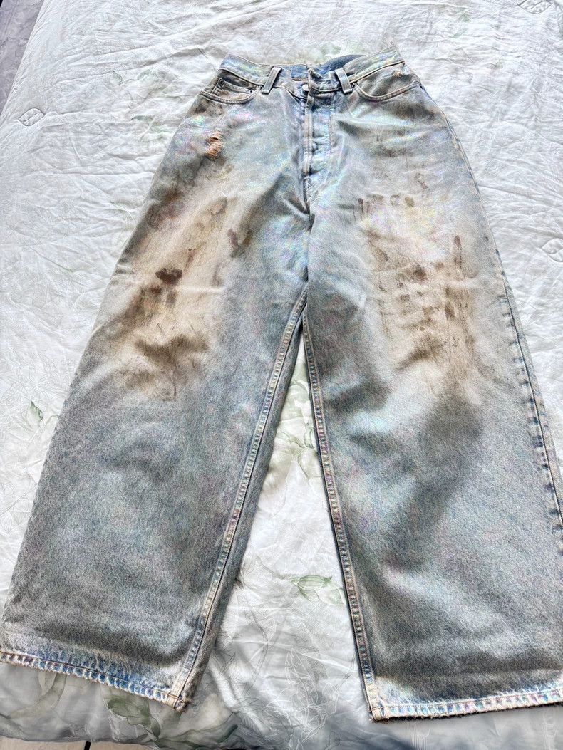 Acne Studios Acne Studios Splashed ink to make vintage jeans Size US 30 / EU 46 - 2 Thumbnail