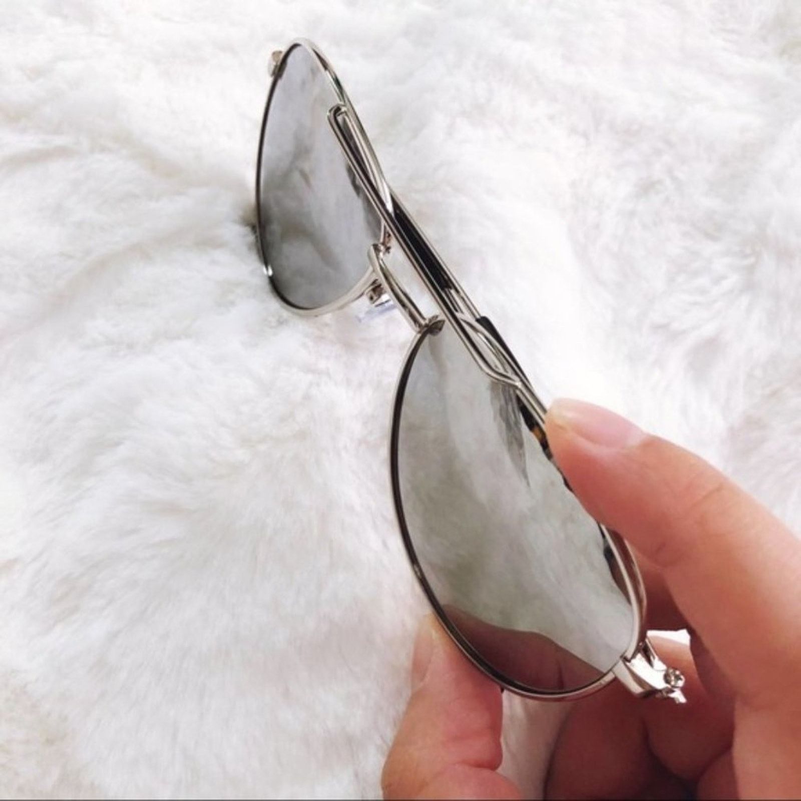 Other Hunter Silver Mirrored Aviator Sunglasses Size ONE SIZE - 9 Thumbnail