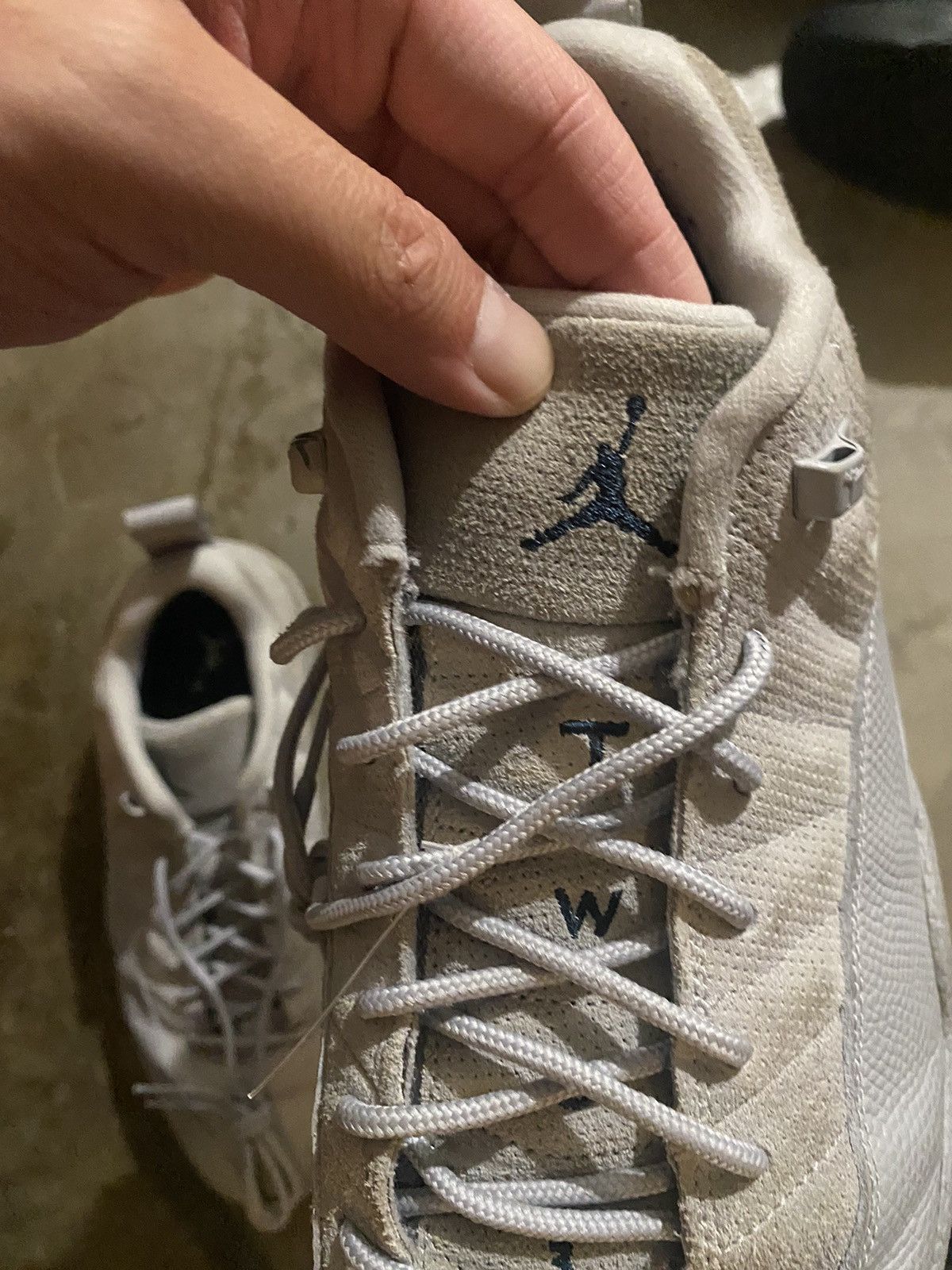 Jordan Brand × Nike Jordan 12 Low Wolf Grey Size US 12 / EU 45 - 5 Thumbnail