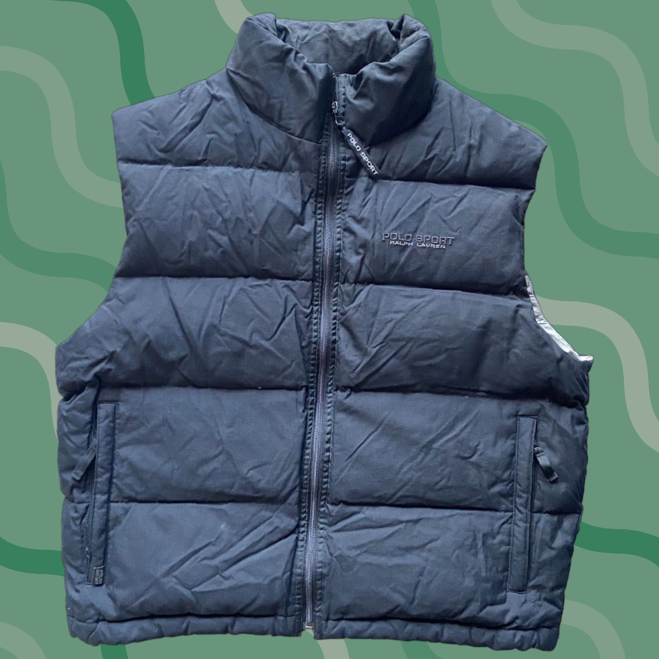 Ralph Lauren Polo Sport Ralph Lauren Down Puffer Vest Black Men’s L Vest Nylon Down Insulation Men Black 90s? Size US L / EU 52-54 / 3 - 1 Thumbnail