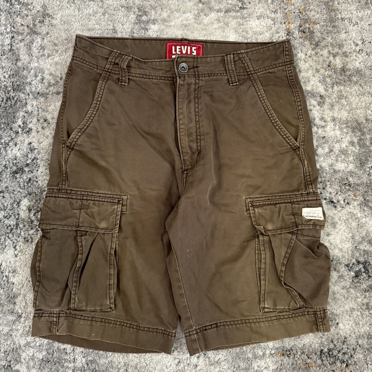JNCO × Levi's × Vintage Vintage y2k Levi’s baggy wide leg cargo skater shorts Size US 32 / EU 48 - 2 Thumbnail