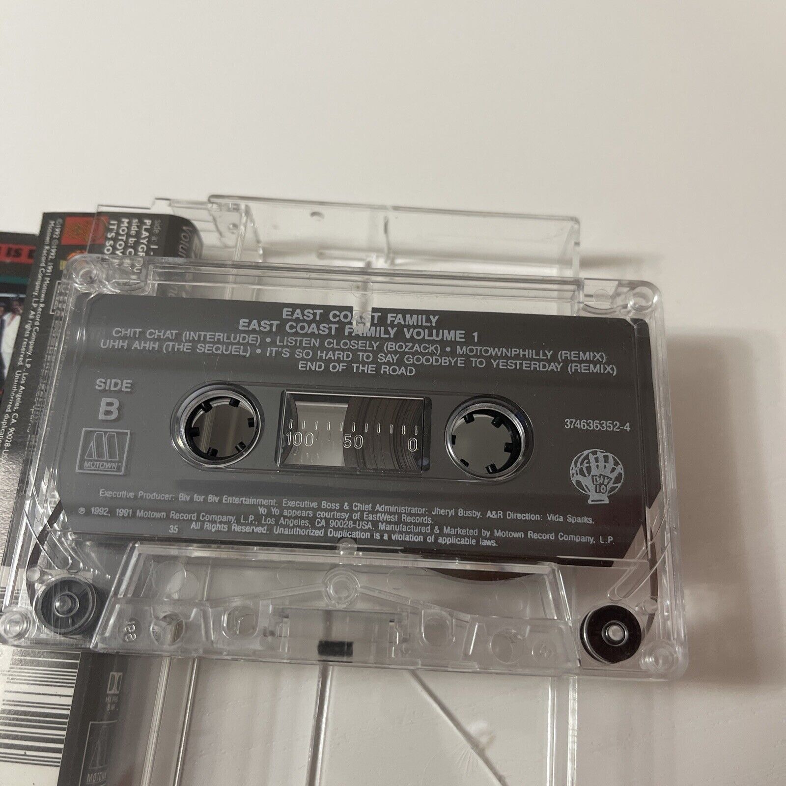 Vintage East Coast Family Volume 1 1993 Cassette Tape 07863-62521-4 Size ONE SIZE - 7 Thumbnail