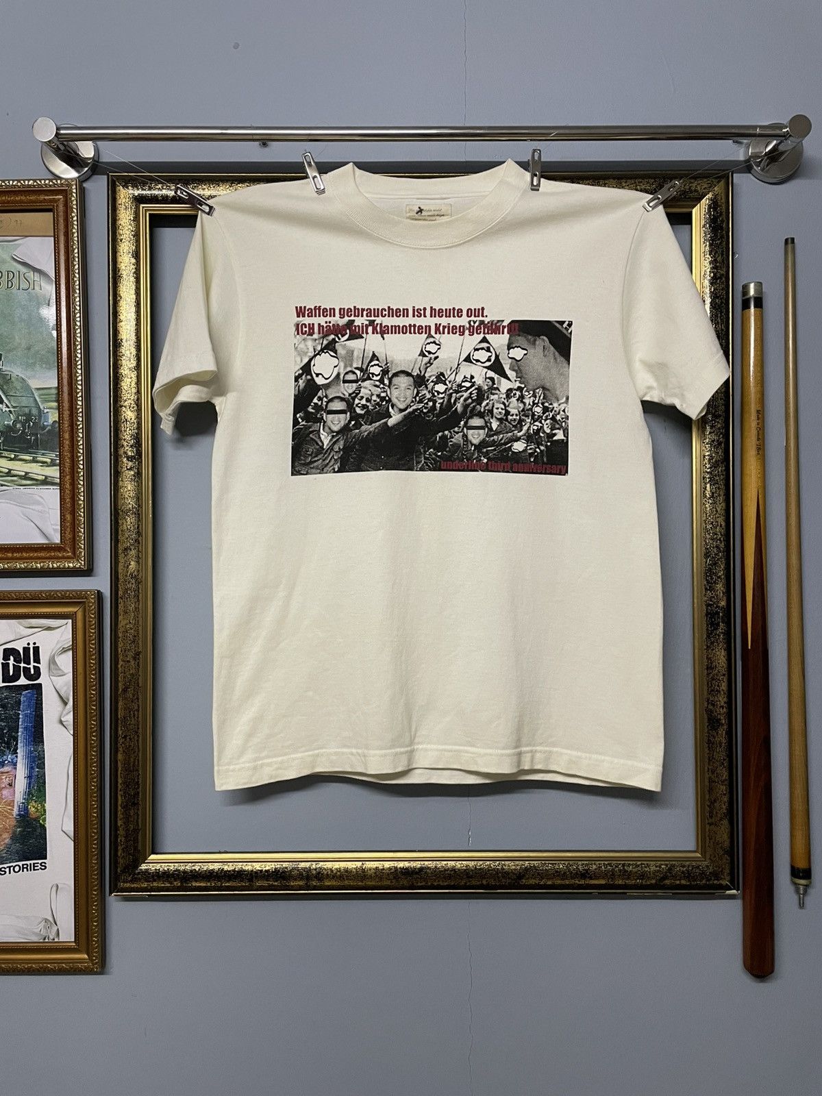 Vintage Japan Designer Vortell War With Kiamots Arabic Tee