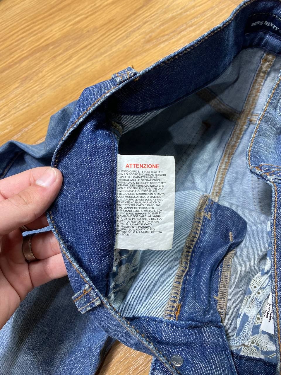 Japanese Brand Crazy Crash Dirty Baggy Faded Jean Japan Avant Garde Style Size US 26 / EU 42 - 13 Thumbnail
