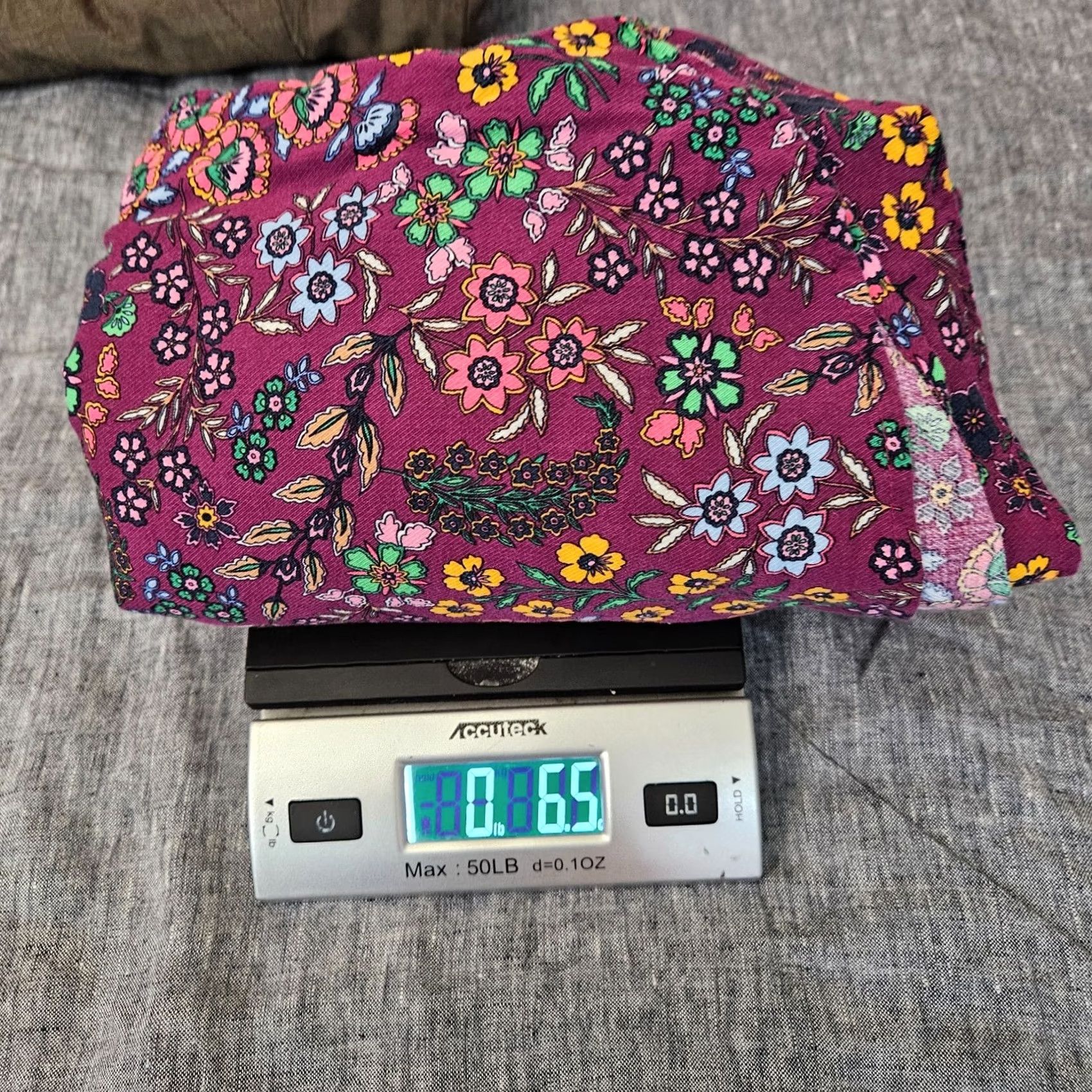 Talbots Talbots Women's XL Floral Ruffle Neck Button Front Blouse Purple Long Sleeve Shirt Adults Regular Size Type: Blouse Size XL / US 12-14 / IT 48-50 - 8 Thumbnail
