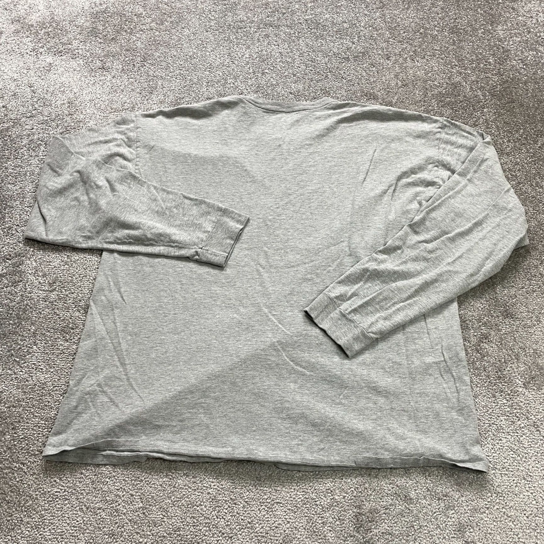 Champion Champion Crew Neck T-Shirt Mens 2XL Gray Long Sleeve Cotton Casual Outdoor Size US XXL / EU 58 / 5 - 2 Thumbnail