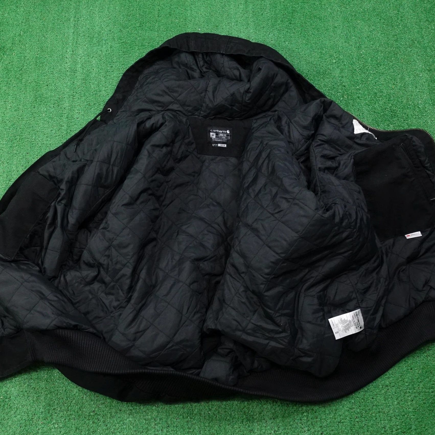 Carhartt Carhartt Jacket Mens 3XL Black J130 Loose Fit Hooded Quilted Lined Workwear Size US XXL / EU 58 / 5 - 7 Thumbnail