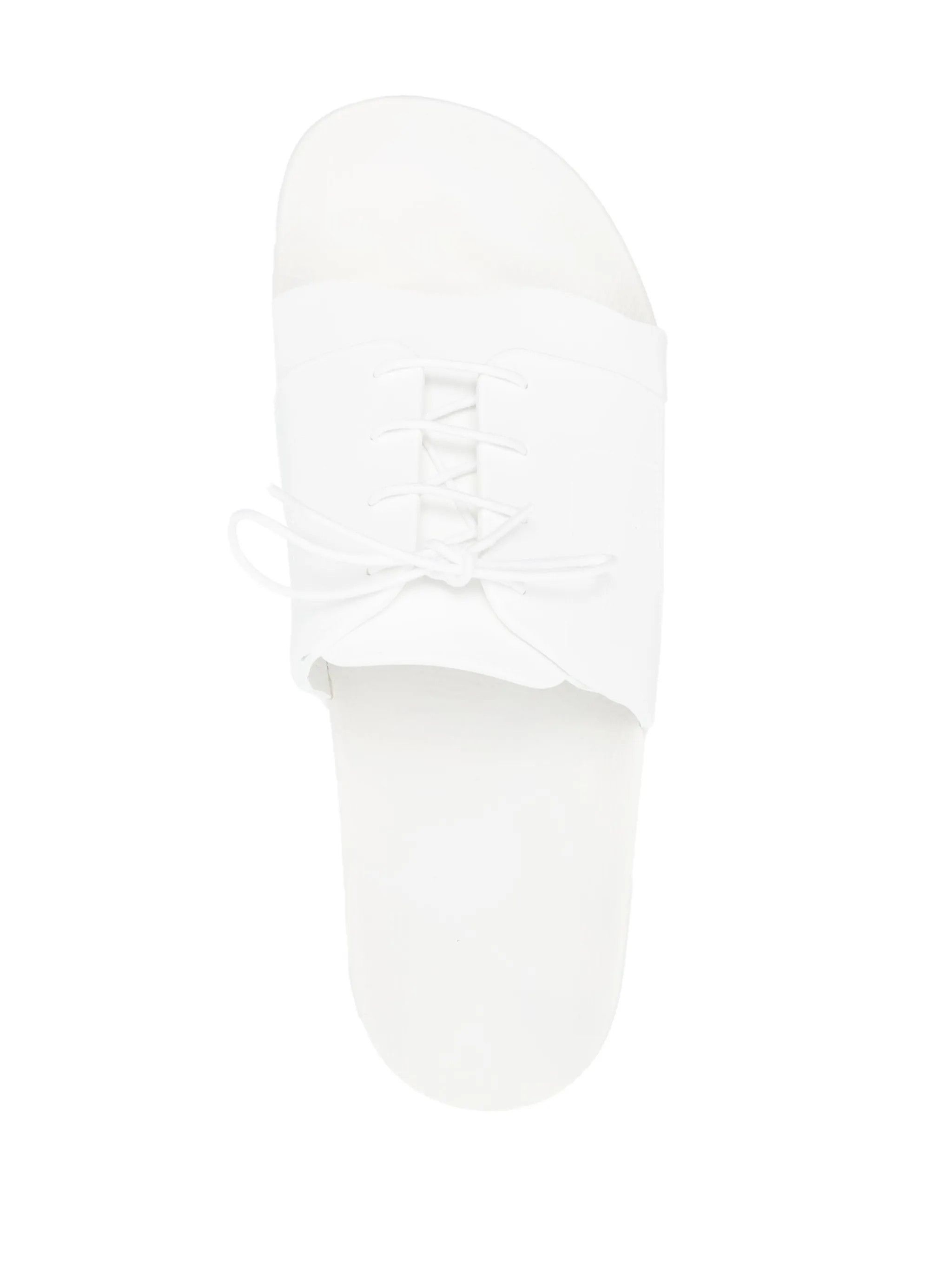 Maison Margiela oc11z0725 Lace-up Pool Slides in White Size US 7 / EU 40 - 4 Thumbnail
