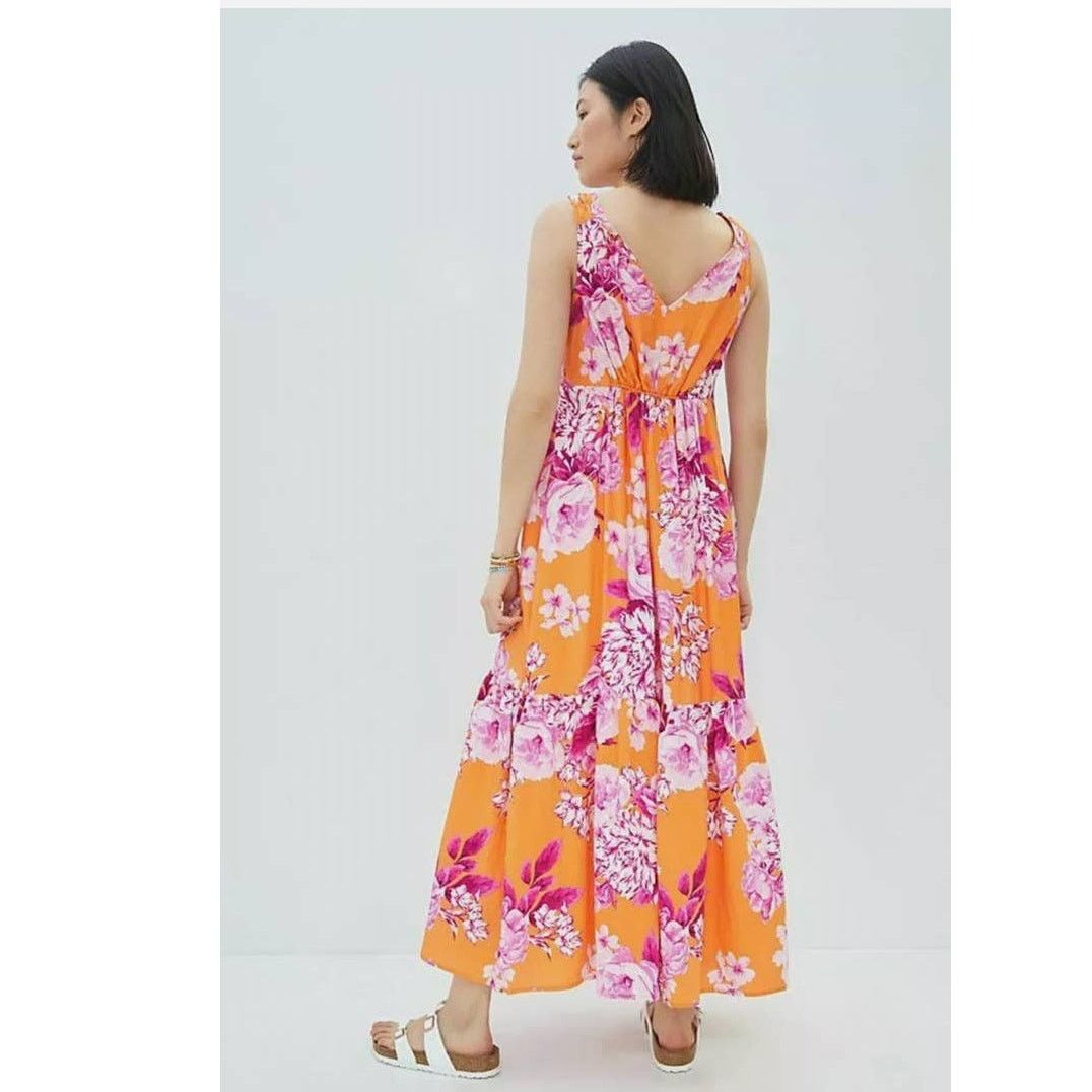 Anthropologie New Anthropologie Gathered Floral Maxi Dress $168 X-Small Size XS / US 0-2 / IT 36-38 - 3 Thumbnail