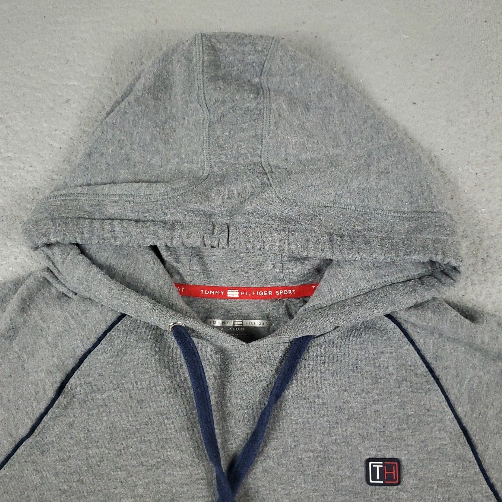 Tommy Hilfiger Tommy Hilfiger Gray Pullover Hoodie Sweatshirt Womens Large Size L / US 10 / IT 46 - 2 Thumbnail