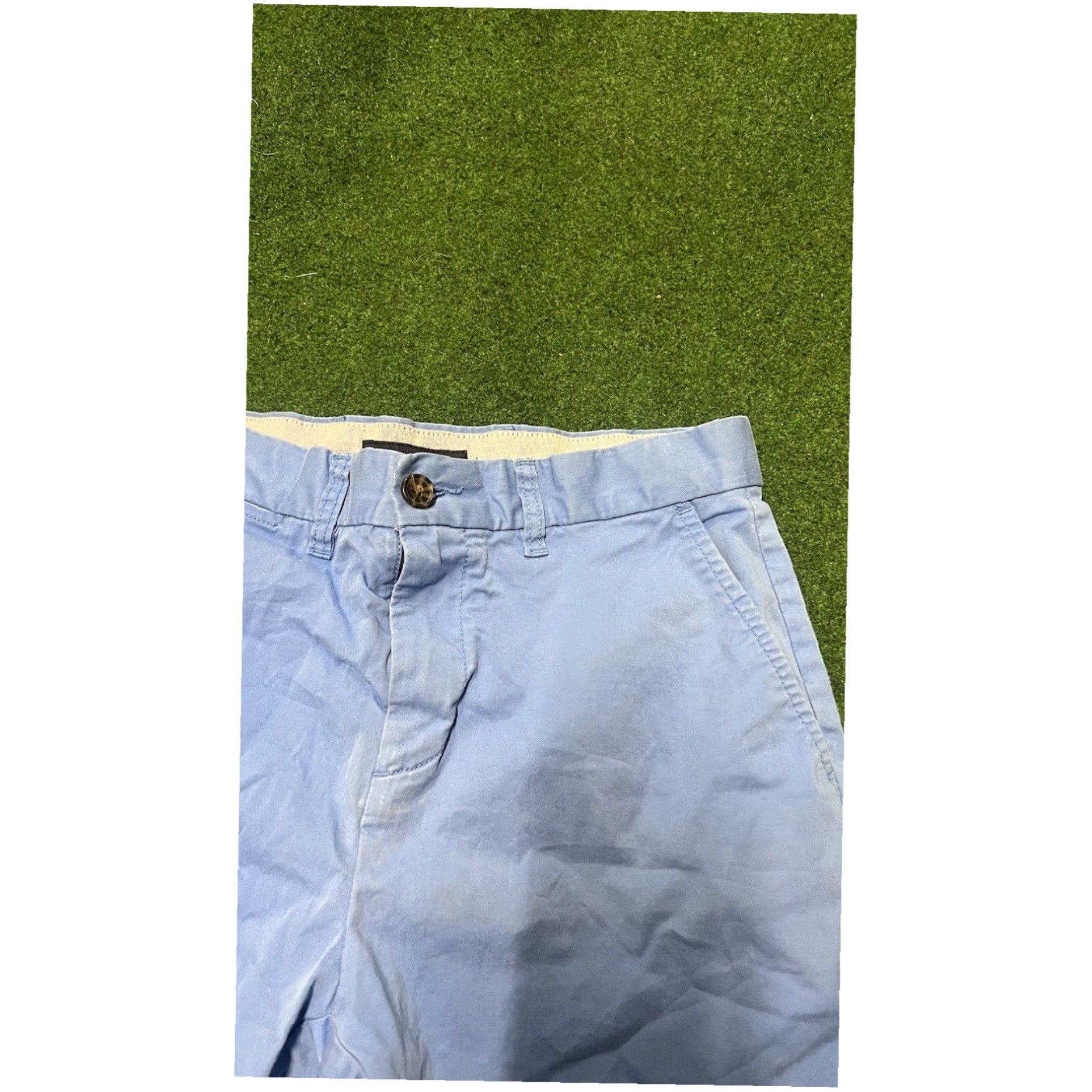 Tommy Hilfiger TOMMY HILFIGER Blue Flat Front Chino Cotton Shorts Size Men's Size 30 Size US 30 / EU 46 - 2 Thumbnail