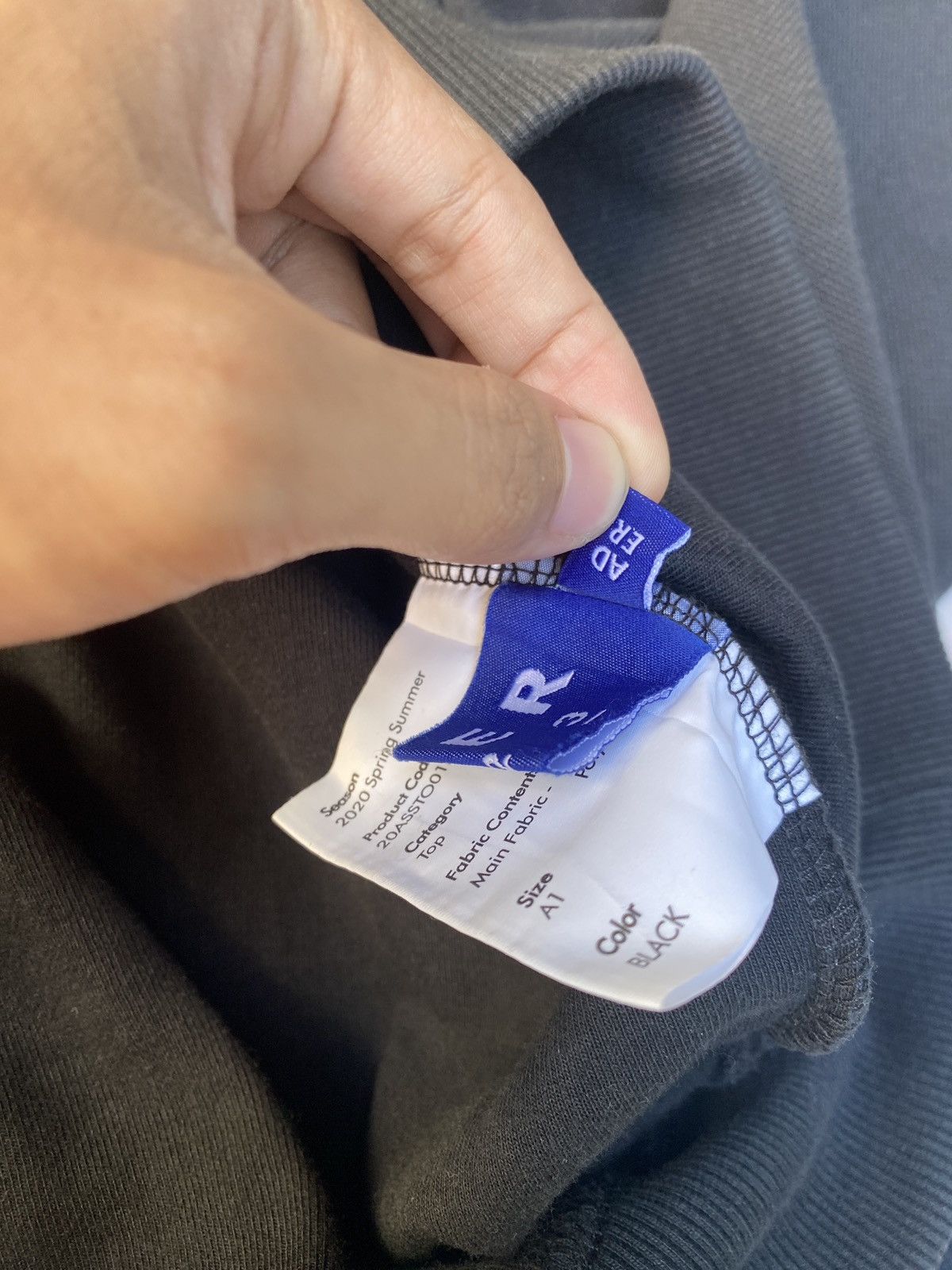 Ader Error Asymmetrical Hoodie from Ader Error black rivet label Size US L / EU 52-54 / 3 - 13 Thumbnail