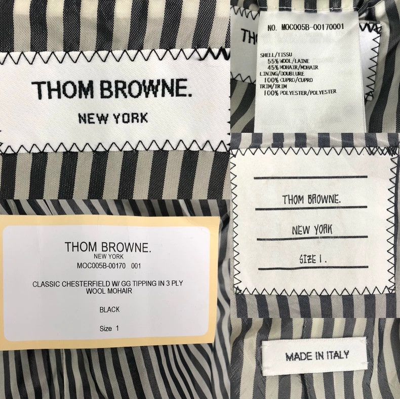 Thom Browne Thom Browne Black wrap-edged coat windbreaker 2503-Nextarr Size US S / EU 44-46 / 1 - 3 Thumbnail