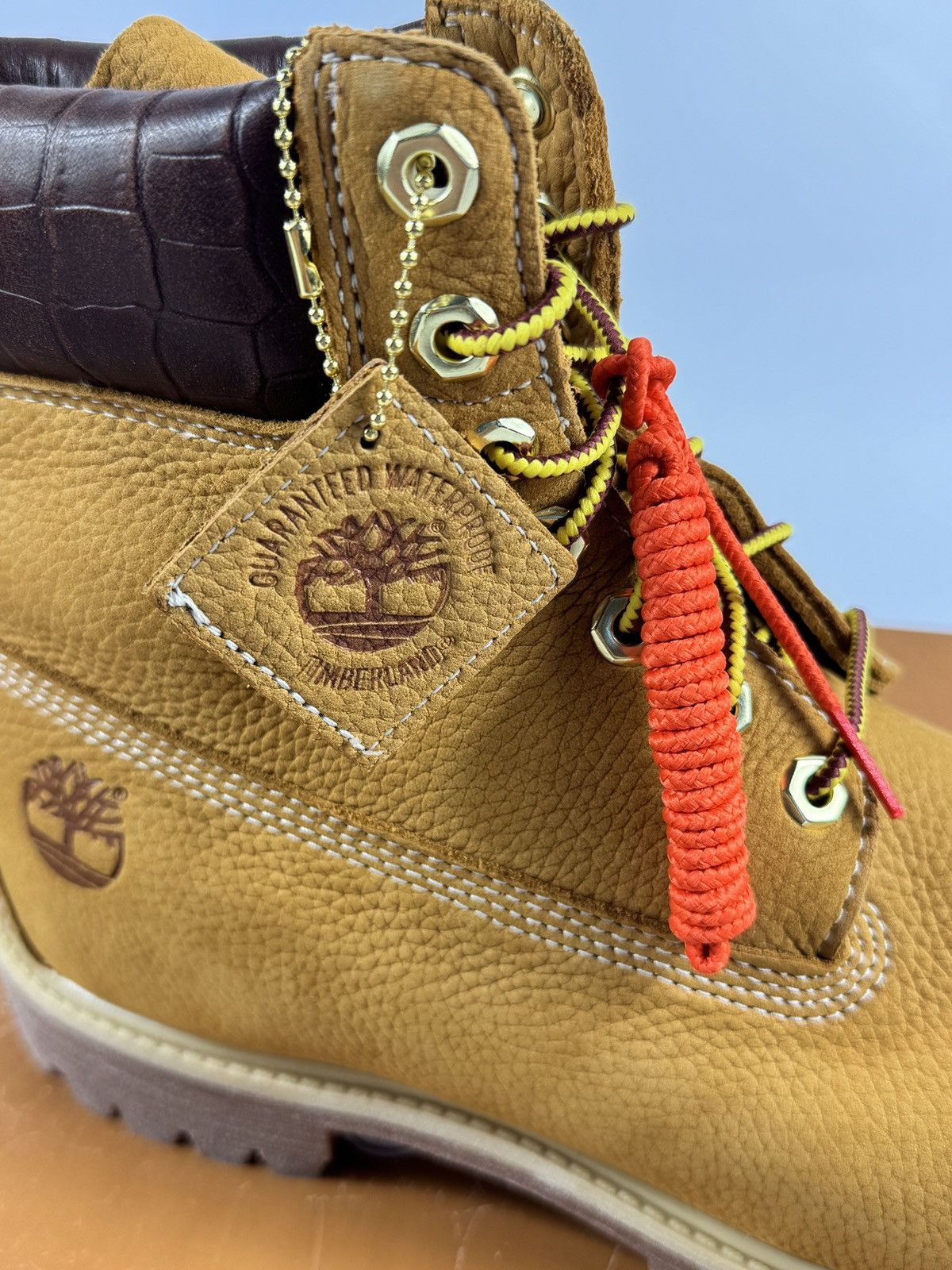 Timberland x AVIREX USA WHEAT WATERPROOF BOOTS Size US 10 / EU 43 - 8 Thumbnail