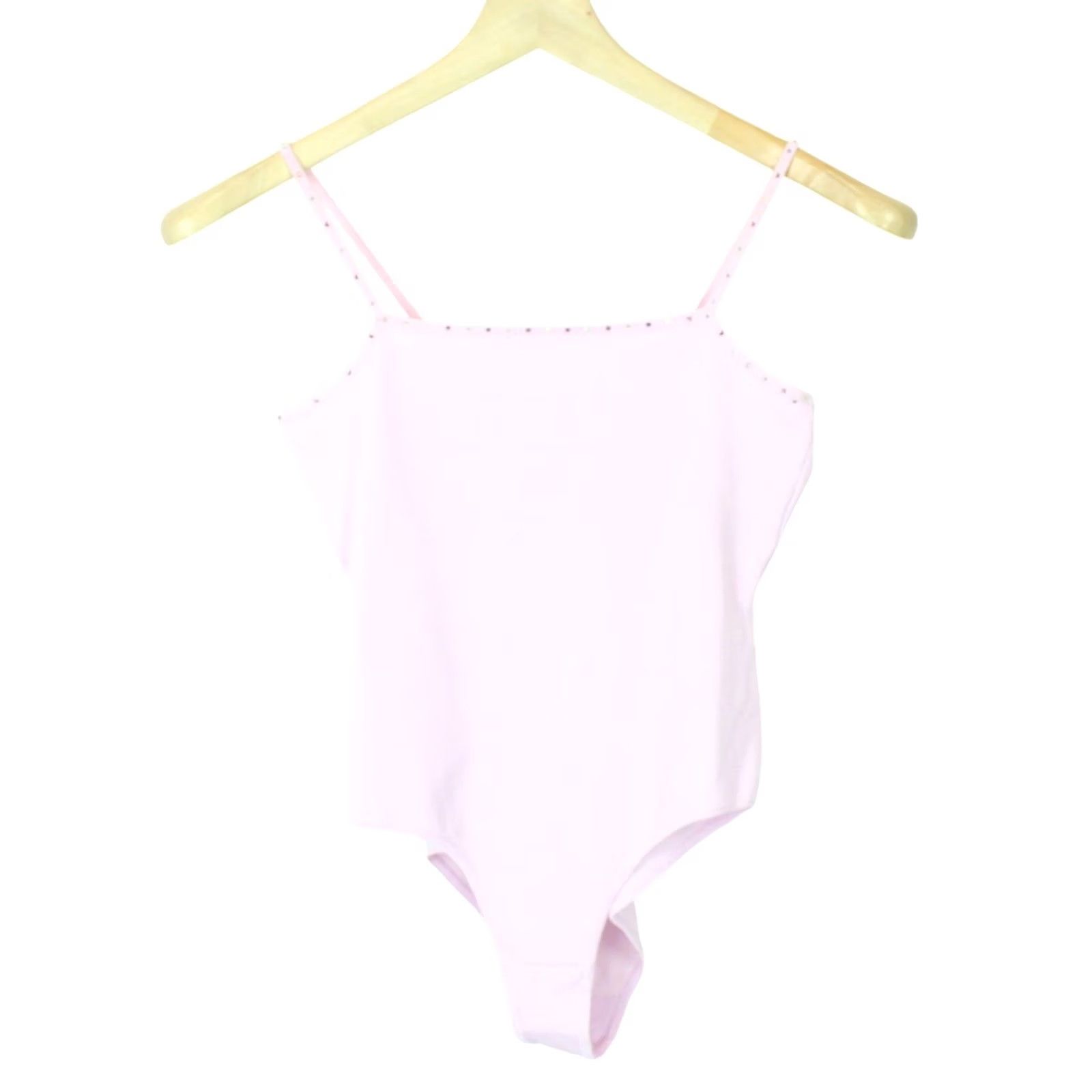 Sandro Sandro Anelia Blouse Women's MEDIUM Pink Bodysuit Rhinestones-Embellished Size M / US 6-8 / IT 42-44 - 2 Thumbnail