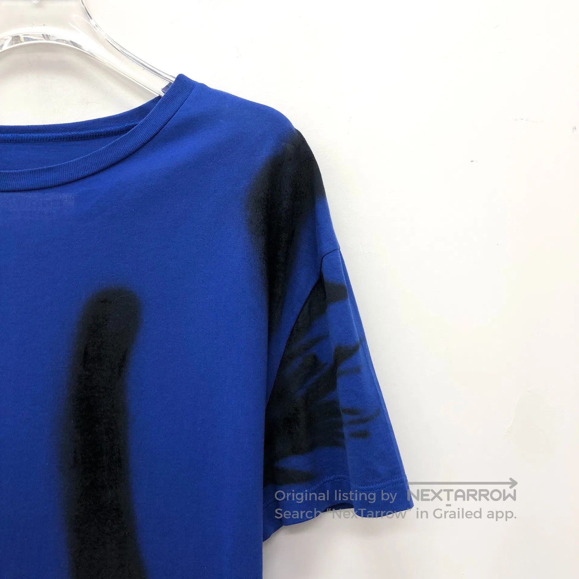 Maison Margiela Maison Maigiela Dark blue tie-dye print cotton round-neck Size US S / EU 44-46 / 1 - 3 Thumbnail