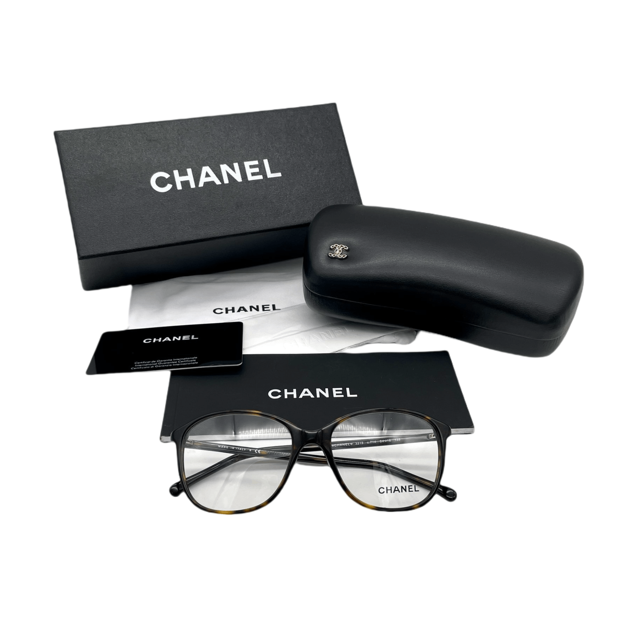 Chanel Chanel Cc Icon Tortoise Shell Glasses Size ONE SIZE - 1 Thumbnail