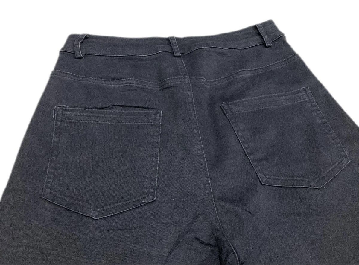 If Six Was Nine 🔥Sick Y2K Shaggie Super Flared Jeans Black Distressed Size US 26 / EU 42 - 6 Thumbnail